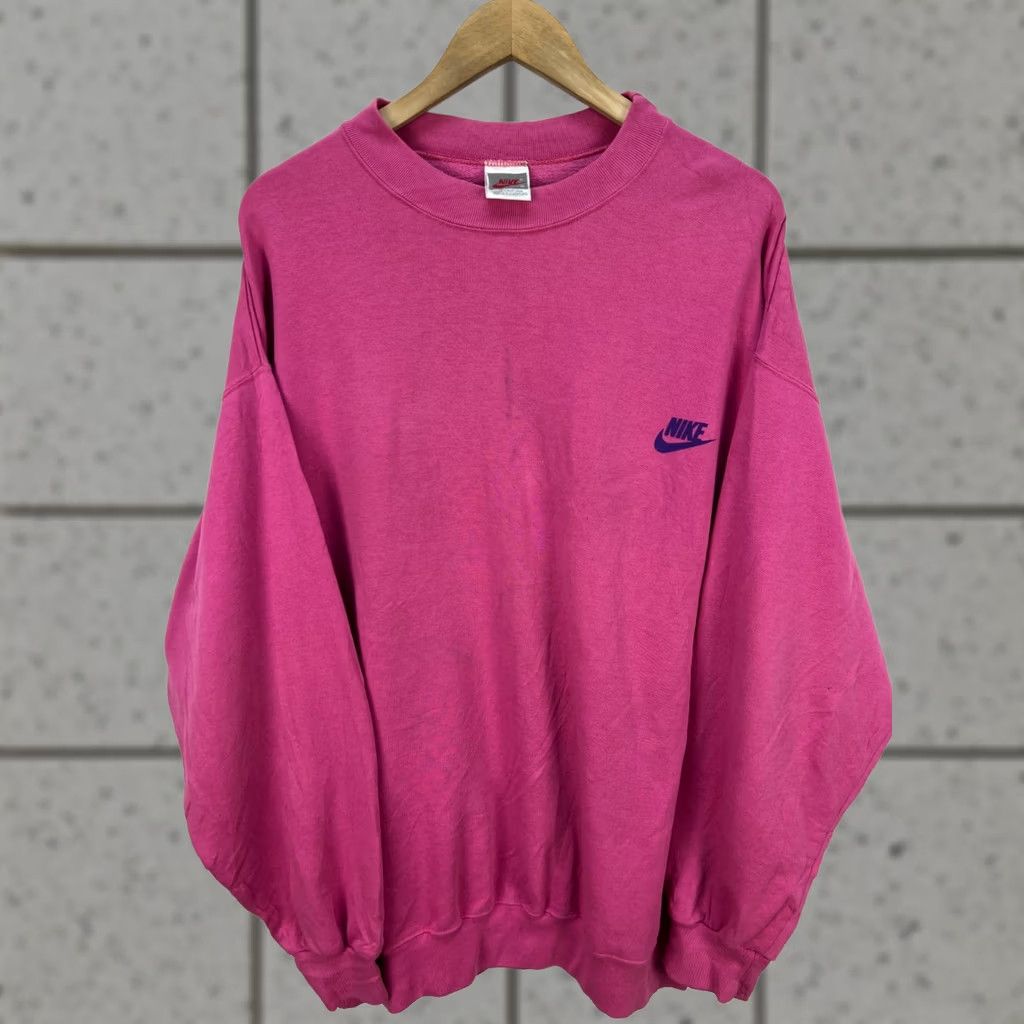 Nike Nike Cycling Graphic Sweatshirt Mens XL Pink Vintage 90s Pullover Logo Crew Neck Streetwear Size US XL / EU 56 / 4 - 1 Thumbnail