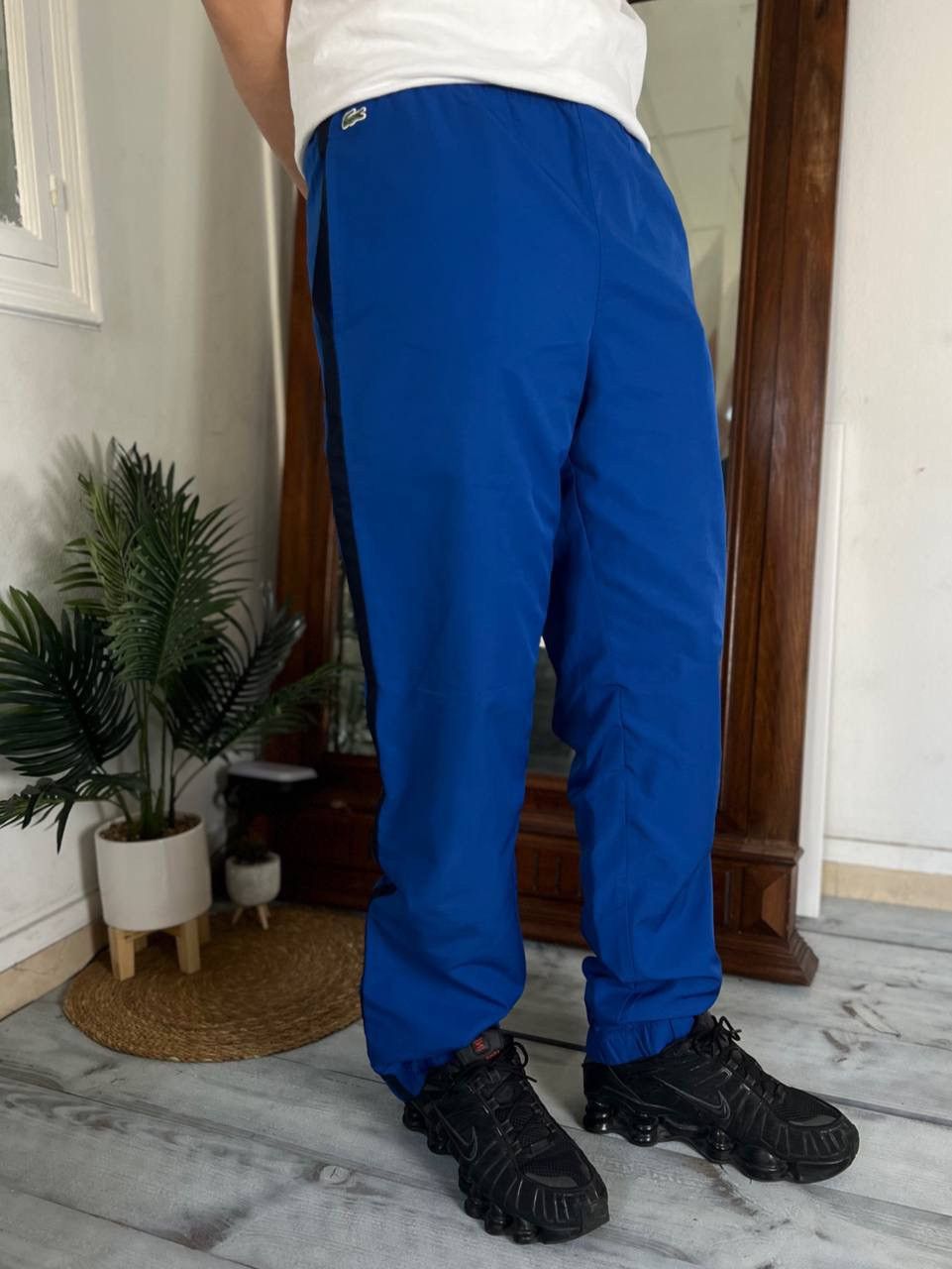 🦋90s Vintage Lacoste Lampass Nylon Pants Drill Navy Size M