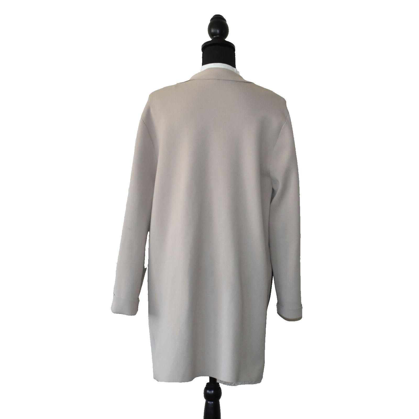 Cos COS Nude Knit Colorblock Pockets Open Front Blazer Jacket M Size M / US 6-8 / IT 42-44 - 4 Thumbnail