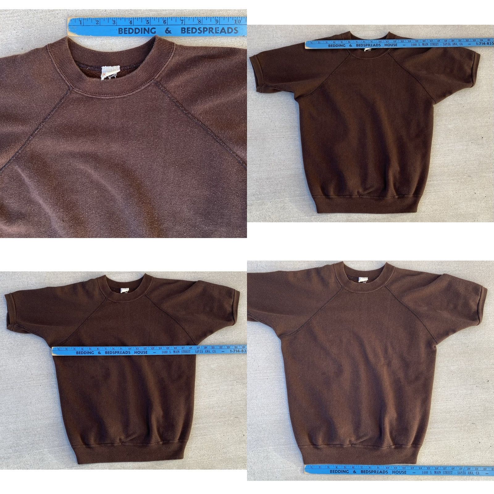 Vintage VINTAGE Casual Wear Creslan Acrylic Cotton Brown Short Sleeve Raglan Sweatshirt Shirt Men L Brown Pullover Raglan Vintage Sweatshirt Size US L / EU 52-54 / 3 - 10 Thumbnail