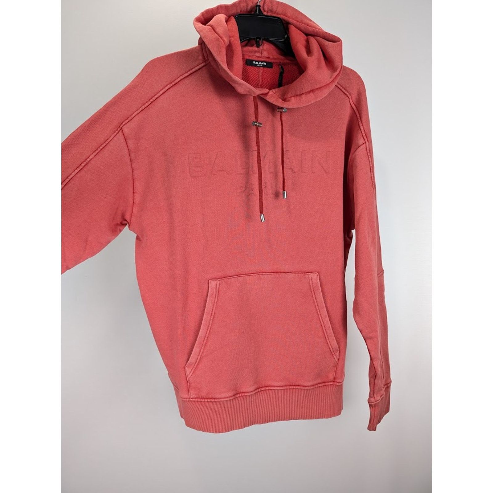 Balmain o1rshd1 Pullover Hoodie in Red Size US M / EU 48-50 / 2 - 8 Thumbnail