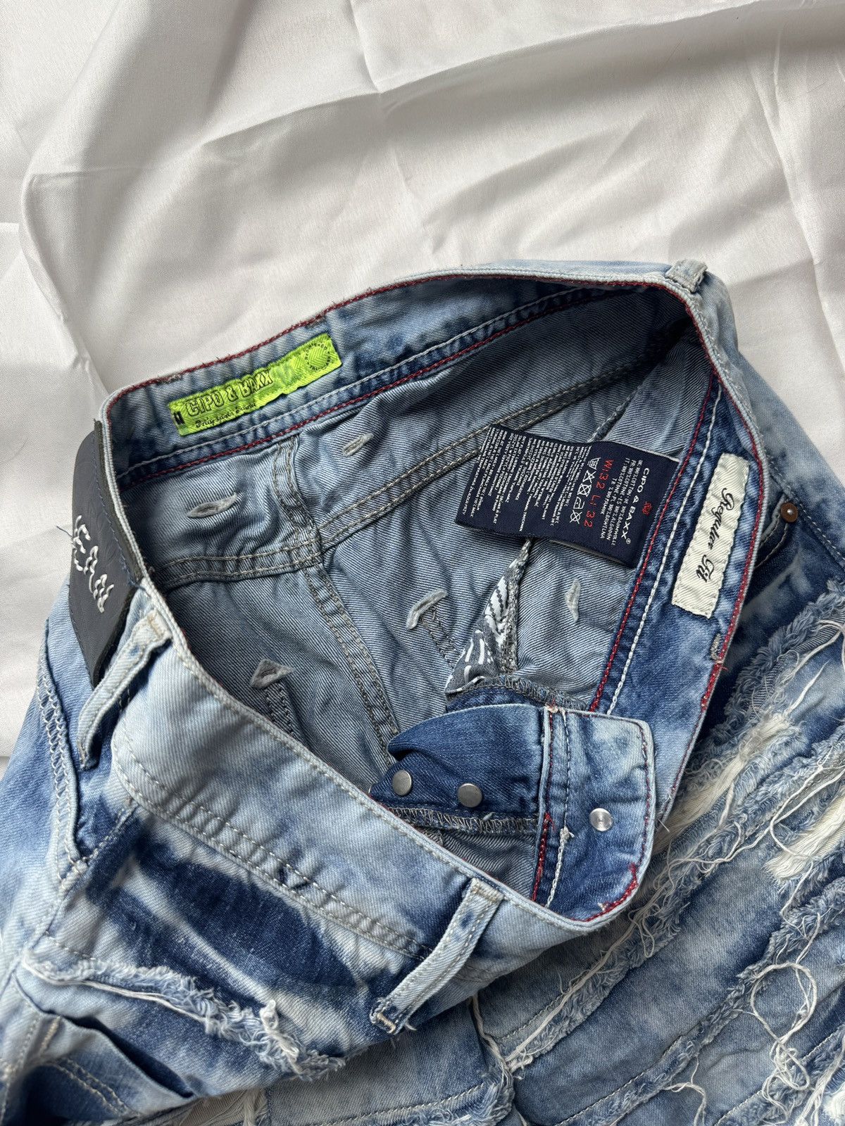 If Six Was Nine Cipo & Baxx Avant Garde Punk Ripped Distressed Jeans Size US 30 / EU 46 - 11 Thumbnail