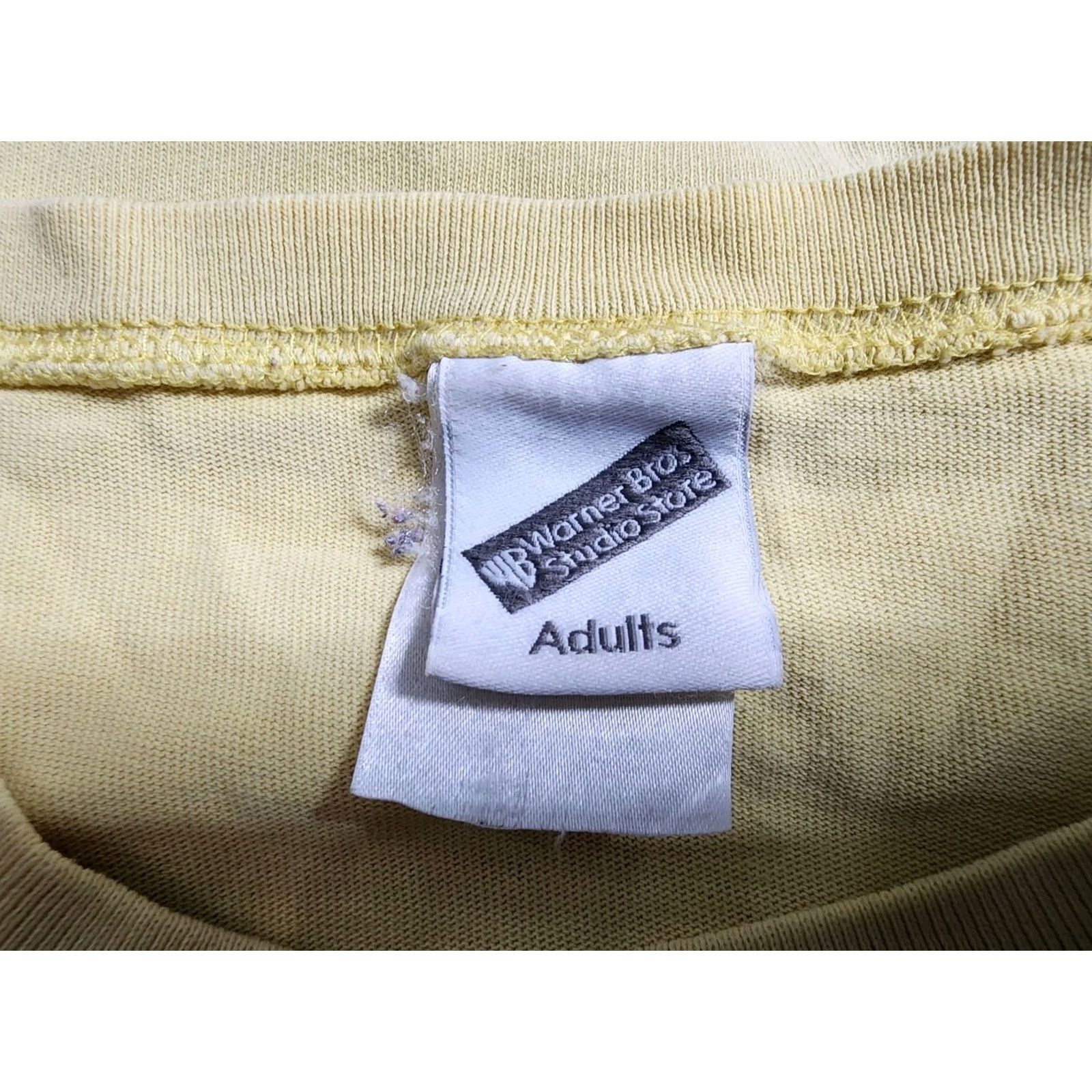 Vintage VINTAGE 90s Mens M Warner Bros. Tweety T-Shirt Cartoon Graphic Print Pocket Crew Neck Short Sleeve Yellow M Size US M / EU 48-50 / 2 - 4 Thumbnail