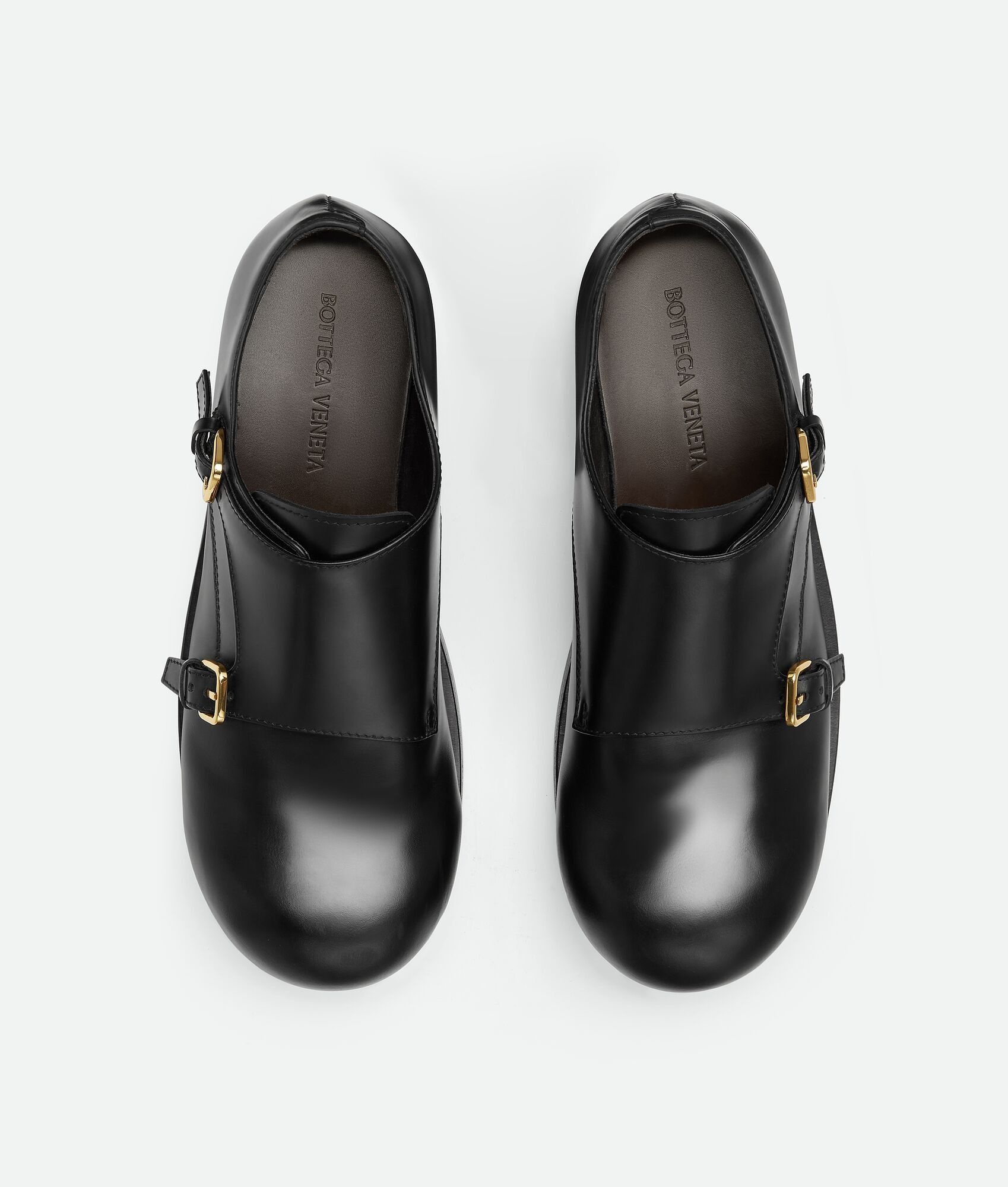 Bottega Veneta o1w1db10825 Helium Monk Strap Loafers in Black Size US 9 / EU 42 - 3 Thumbnail