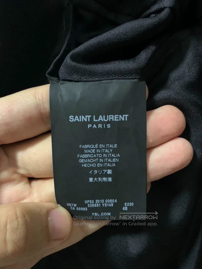 Saint Laurent Paris Saint Laurent Paris Original Red Leather Lapel Studs Suit Size US S / EU 44-46 / 1 - 4 Thumbnail