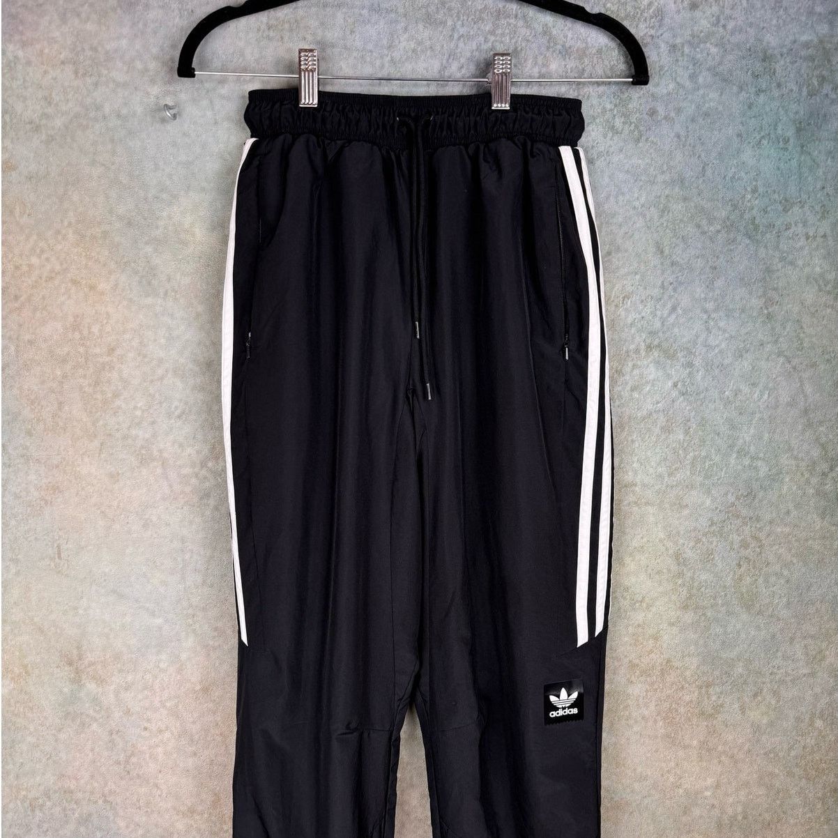 Adidas Adidas Track Jogger Pants Sz Small Black Striped Sportswear Size 25" / US 0 / IT 36 - 2 Thumbnail