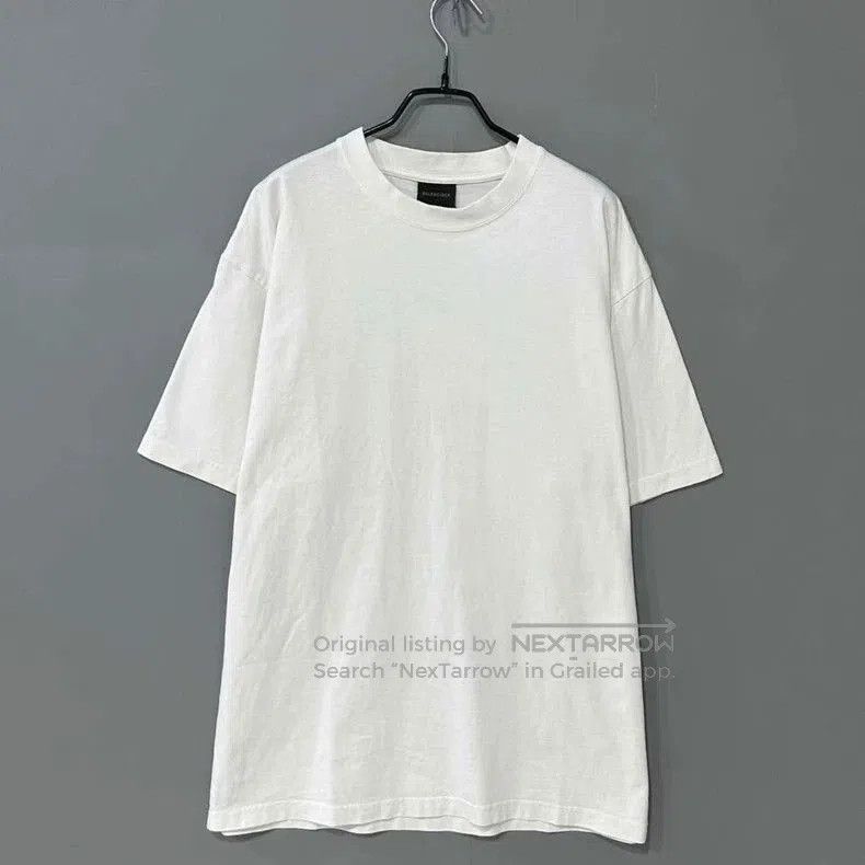 Balenciaga Balenciaga White Crystal Logo T-shirt. Size US M / EU 48-50 / 2 - 1 Thumbnail
