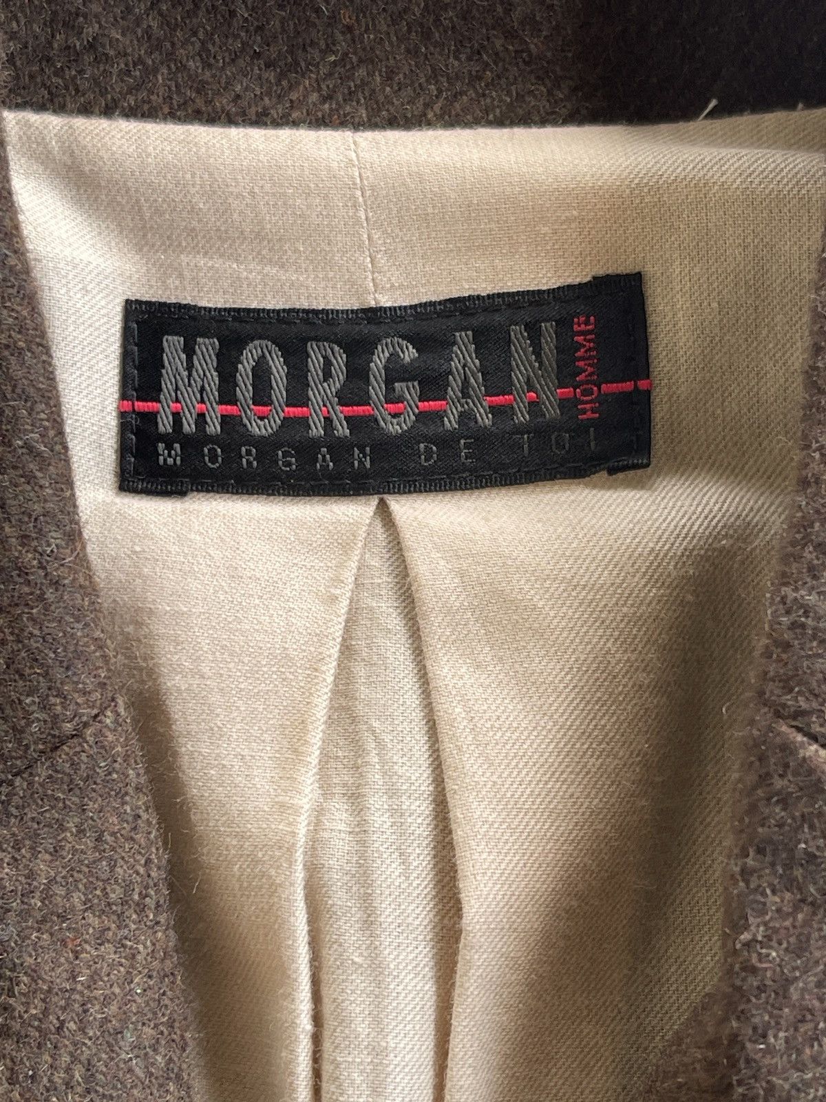Morgan Homme Detachable Double Collar Wool Biker Jacket Size US M / EU 48-50 / 2 - 8 Thumbnail