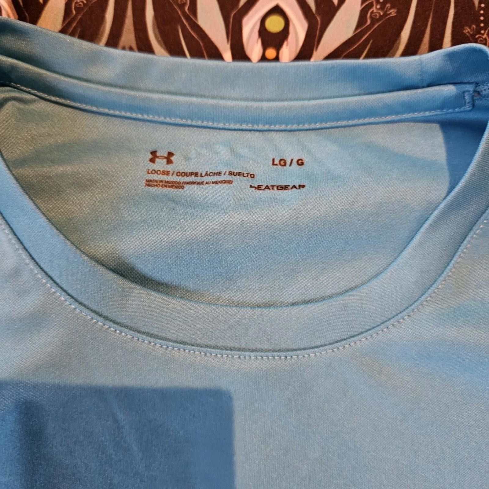 Under Armour Under Armour Men's Black and Blue Dri Fit Workout Shirt Size US L / EU 52-54 / 3 - 5 Thumbnail