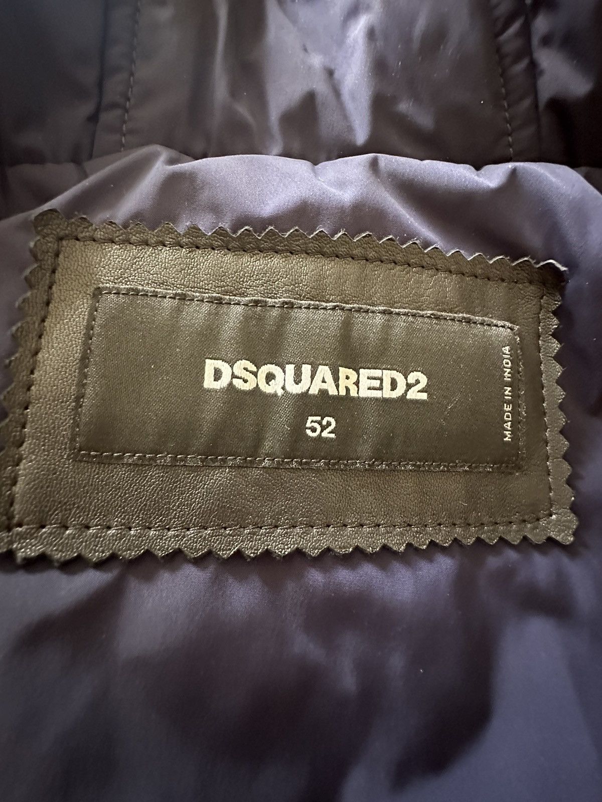 Dsquared2 FW20 Dsquared tape logo leather hoodie jacket Grail Size US L / EU 52-54 / 3 - 20 Thumbnail