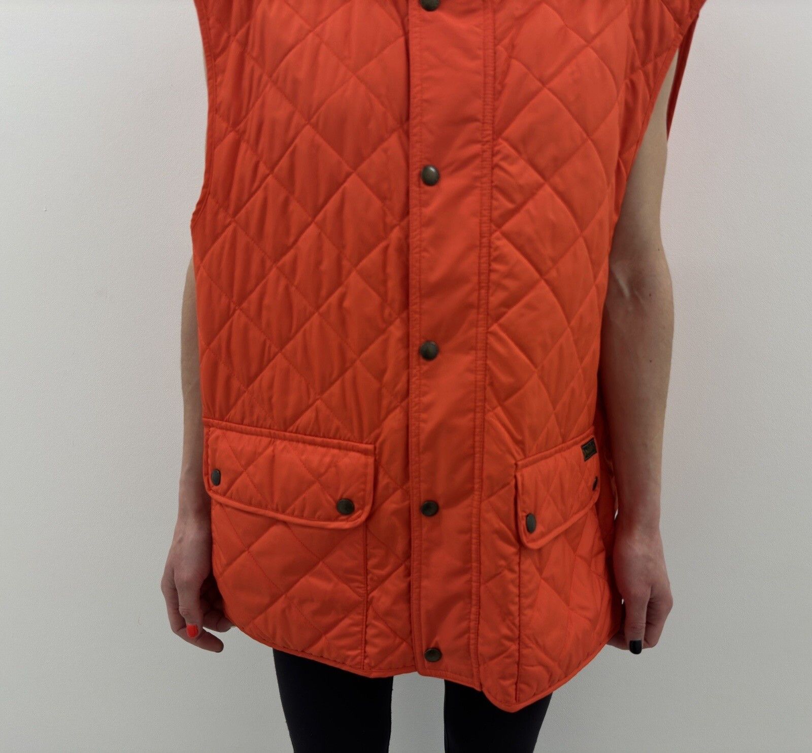Polo Ralph Lauren Polo Ralph Lauren Gilet Orange Quilted Lightweight Snap Size US XL / EU 56 / 4 - 7 Thumbnail
