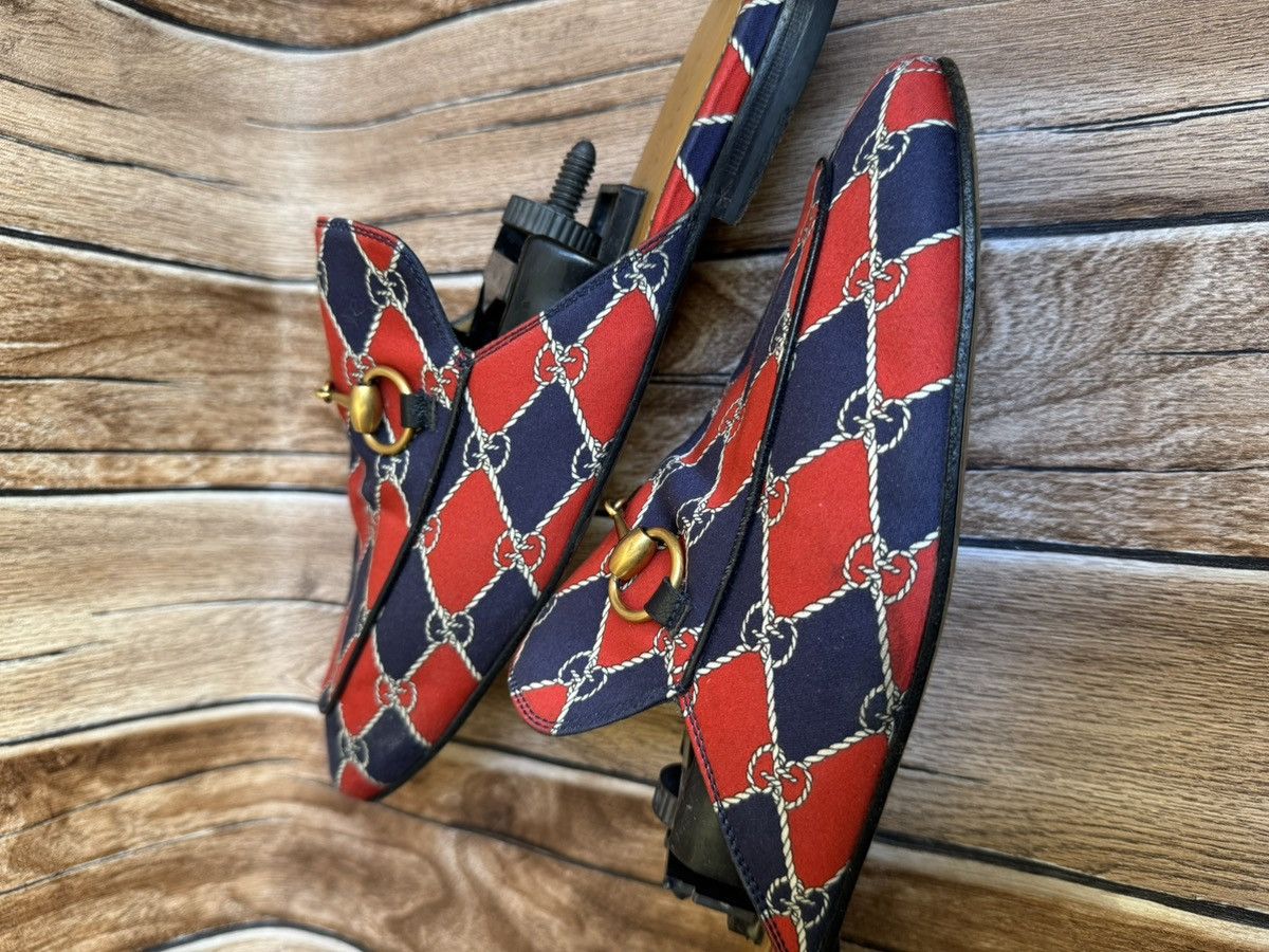 Gucci Rhombus Royal princetown mules Size US 8.5 / EU 41-42 - 5 Thumbnail
