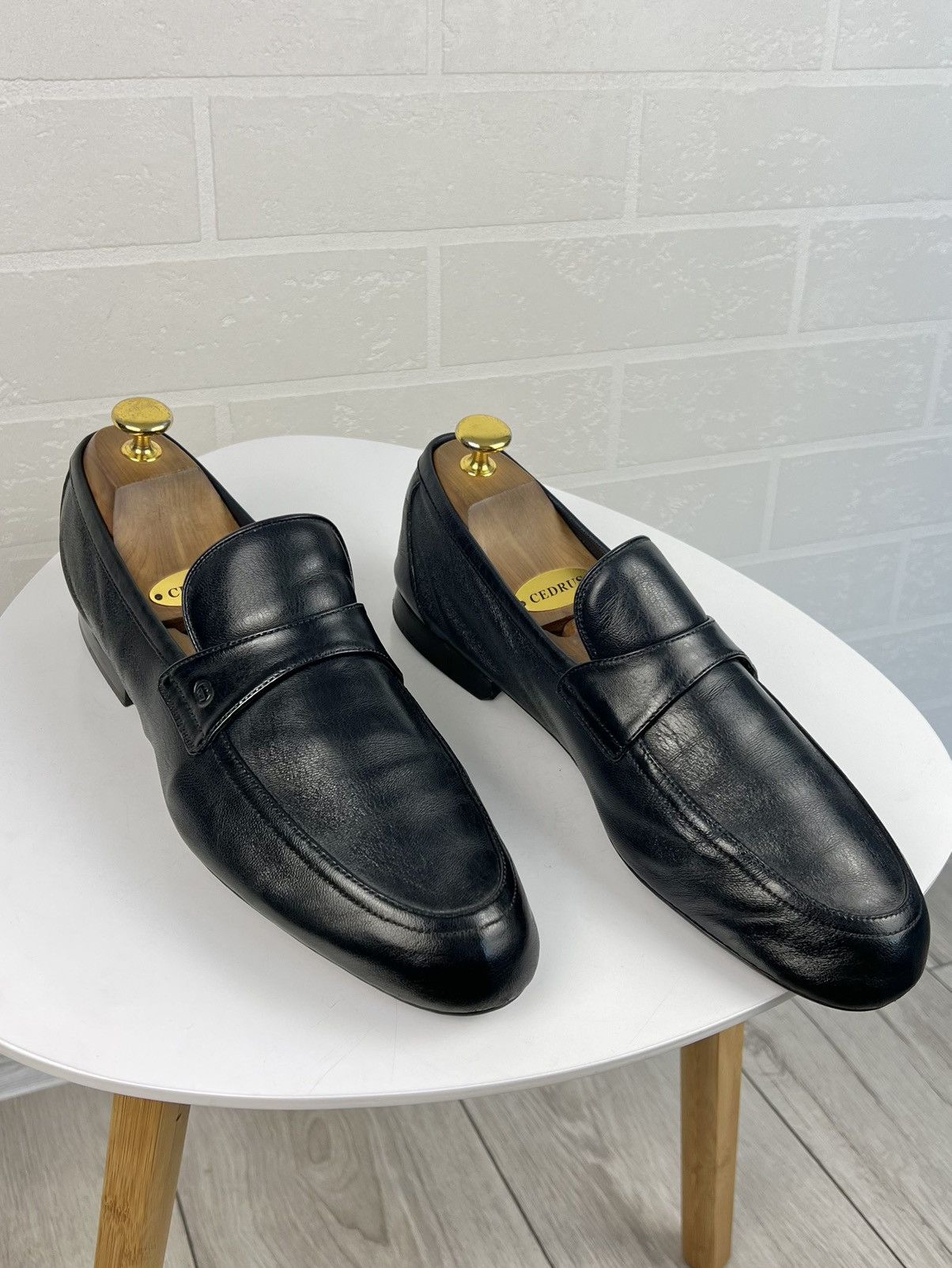 Gucci GUCCI Loafers Nappa Leather Soft Shoes GG Embossed Logo Mens Size US 7.5 / EU 40-41 - 2 Thumbnail