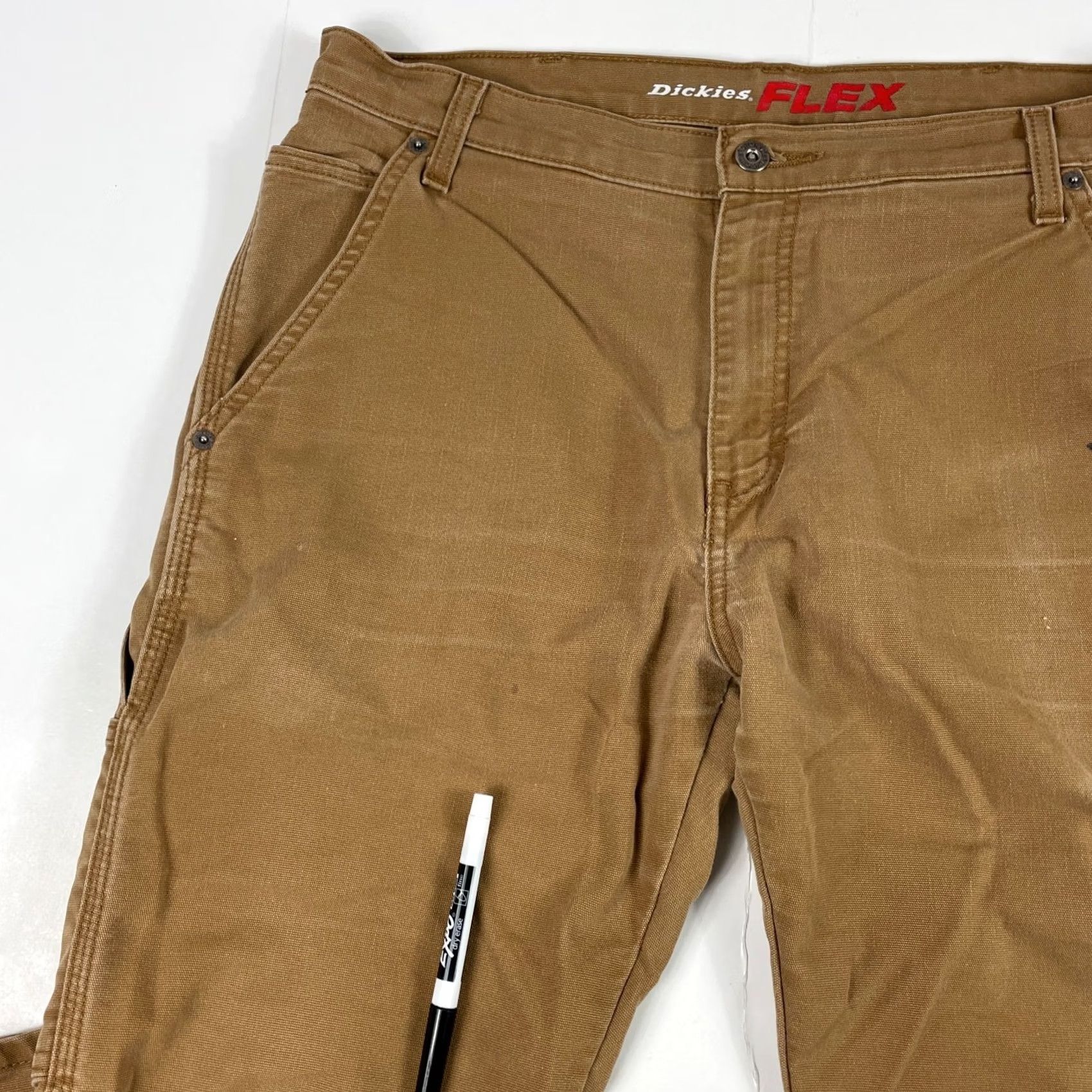 Dickies Dickies Pants Mens 34 x 34 Brown Canvas Carpenter Workwear Hiking Rugged Utility Size US 34 / EU 50 - 2 Thumbnail