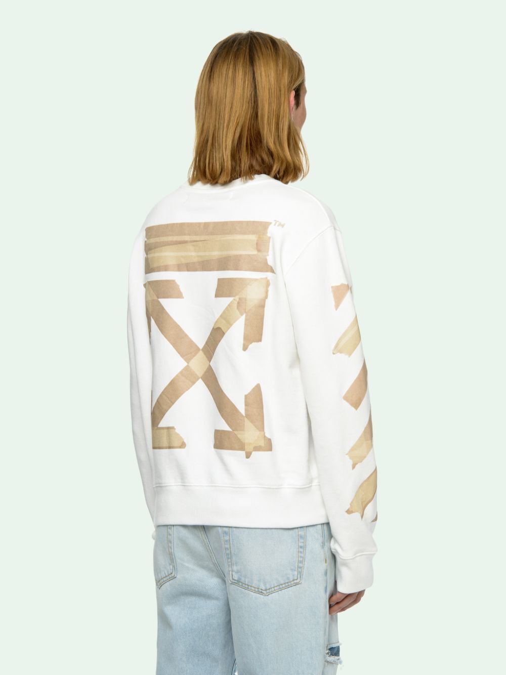 Off-White White Tape Arrows Logo Sweatshirt Size US M / EU 48-50 / 2 - 3 Thumbnail