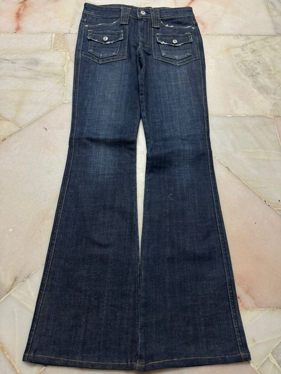 Japanese Brand VINTAGE 2000s 00-LA-LA BUSHPANTS BELL BOTTOM Size US 26 / EU 42 - 3 Thumbnail