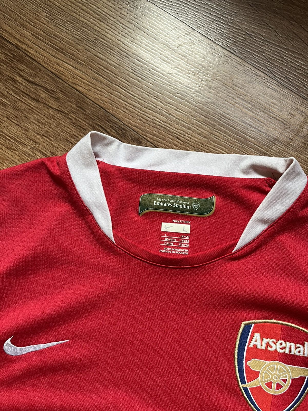 Nike Vintage Arsenal 07/07 Wells #1 T Shirt Football Jersey Size US L / EU 52-54 / 3 - 3 Thumbnail