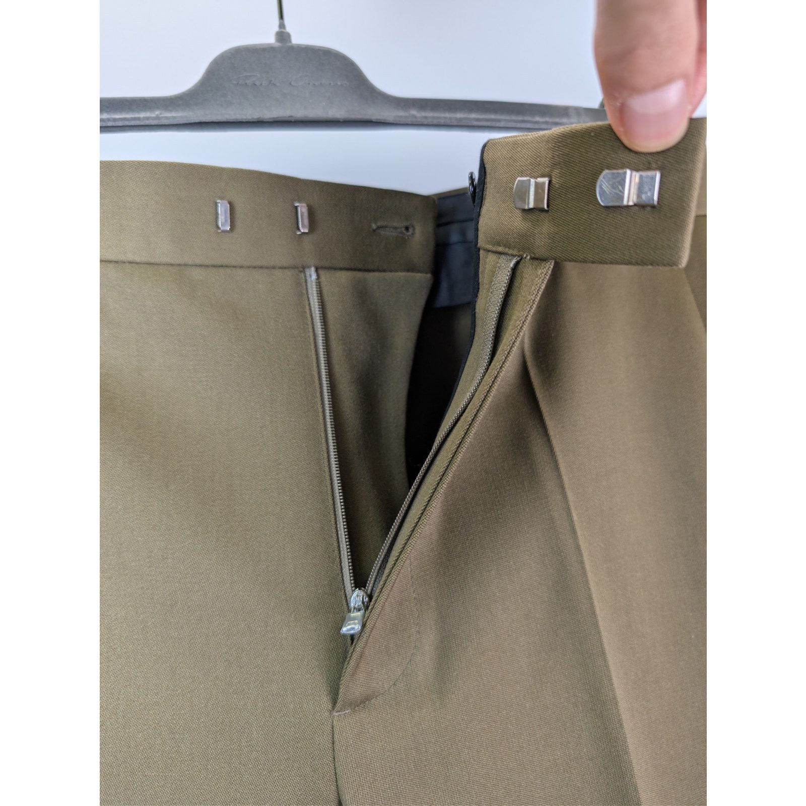 Bottega Veneta o1rshd1 Sartorial Grain de Poudre Trousers in Liana Size US 32 / EU 48 - 7 Thumbnail