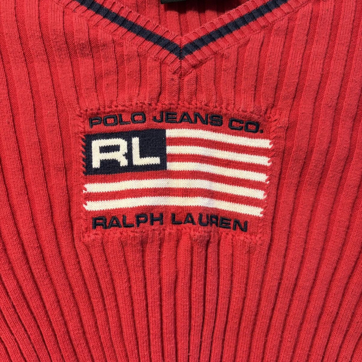 Polo Ralph Lauren Vintage Cropped Polo Sweater Size S / US 4 / IT 40 - 1 Thumbnail