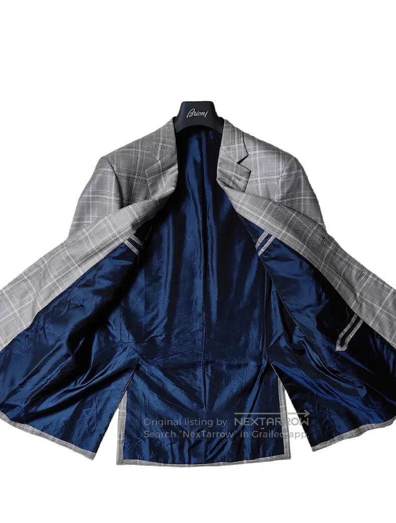 Brioni Brioni Checkered cashmere and silk single-breasted suit Size US L / EU 52-54 / 3 - 3 Thumbnail