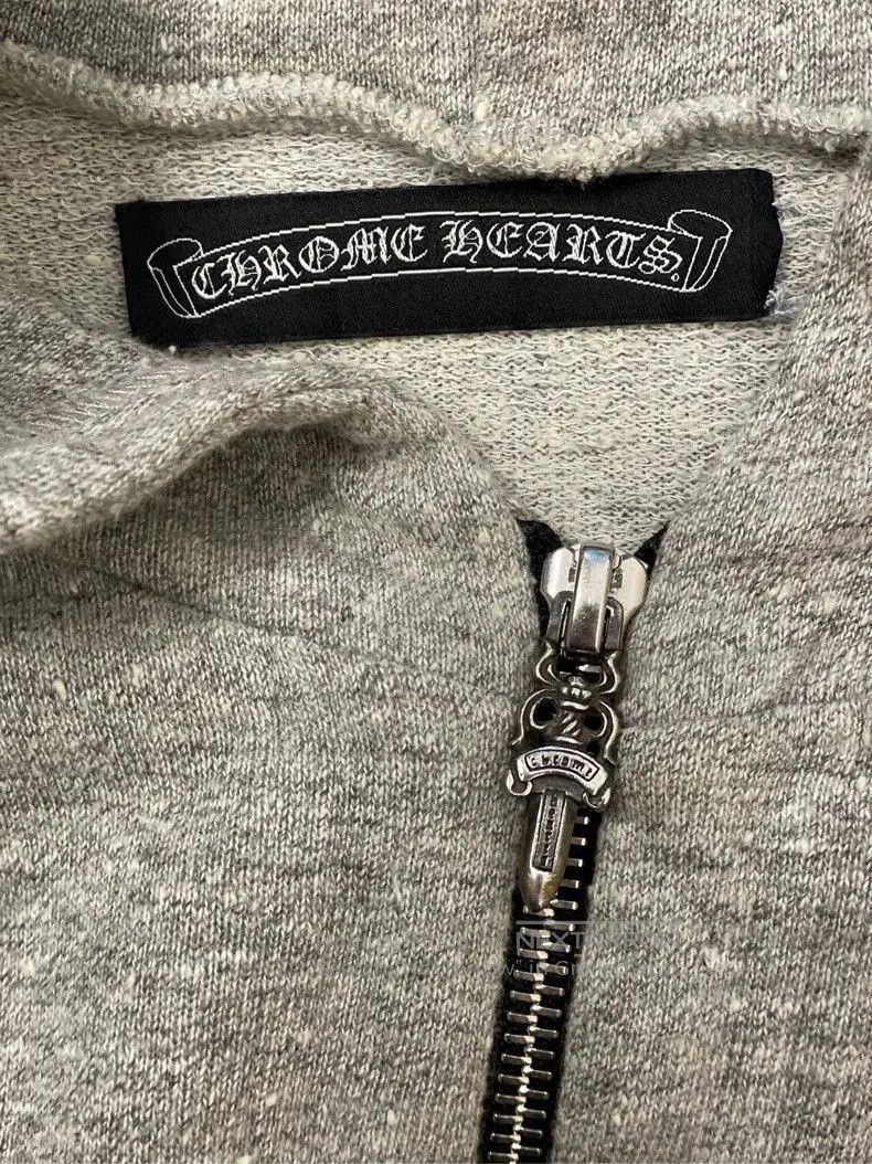 Chrome Hearts Chrome Hearts Grey Half Zip Hoodie. Size US M / EU 48-50 / 2 - 3 Thumbnail