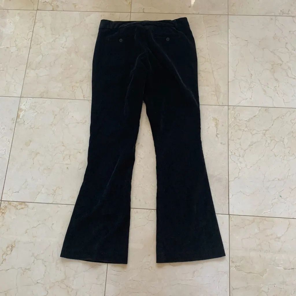 Norma Kamali Norma Kamali Black Velvet Flare Pants Size 32" / US 10 / IT 46 - 1 Thumbnail