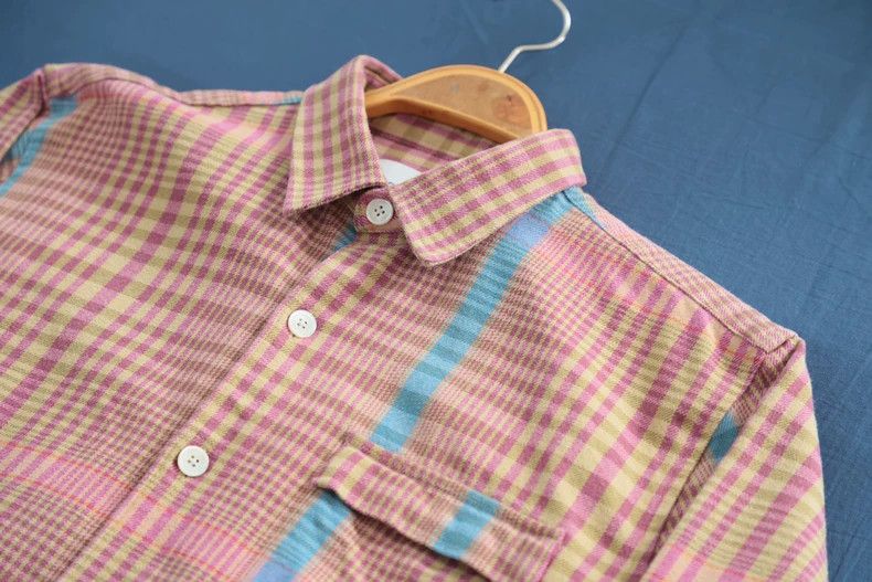 Our Legacy Our Legacy size48 Pink flannel plaid shirt Size US M / EU 48-50 / 2 - 2 Thumbnail