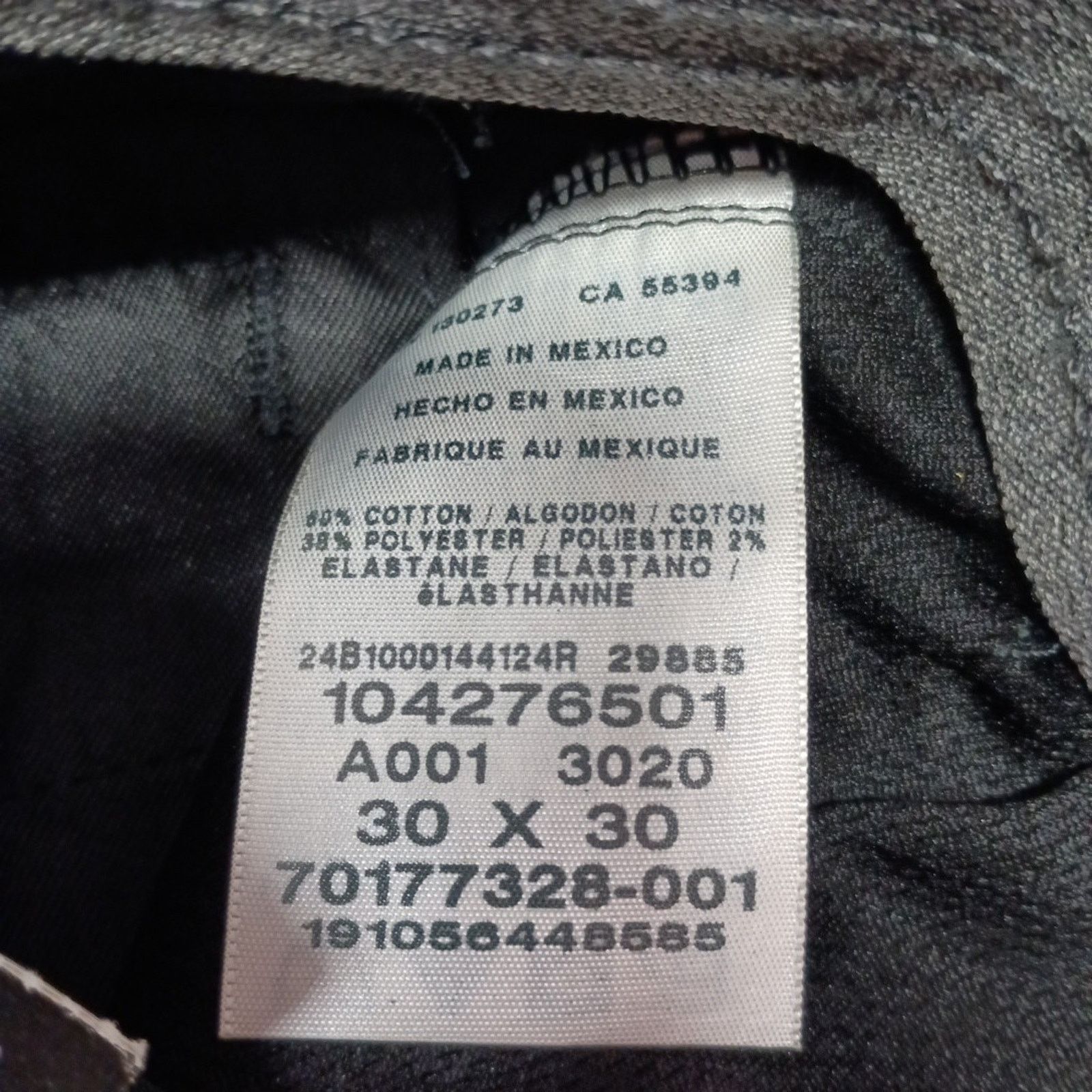 Lee Lee Men's 30x30 Straight Fit Tapered Leg Black Chino Pants Size US 30 / EU 46 - 6 Thumbnail