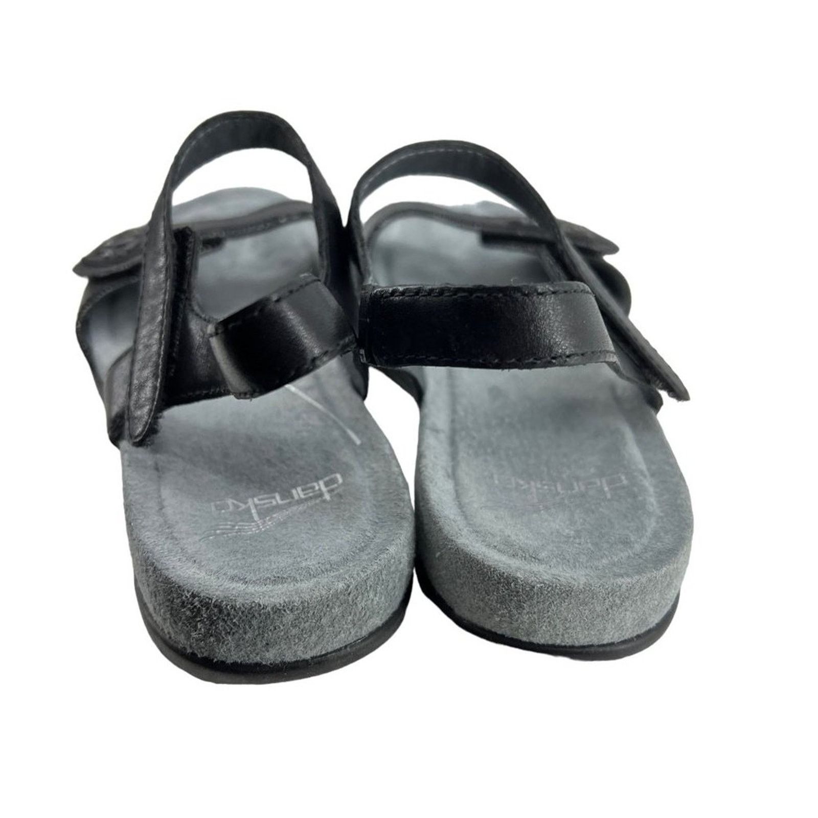 Dansko Dansko Blythe Black Leather Flat Sandals Size 36 Size US 6 / IT 36 - 6 Thumbnail