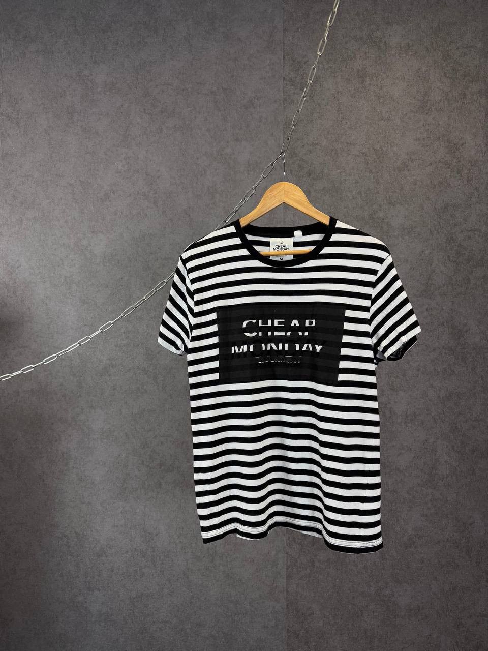 Cheap Monday × Designer Cheap Monday designer big center logo striped tee Size US M / EU 48-50 / 2 - 1 Thumbnail