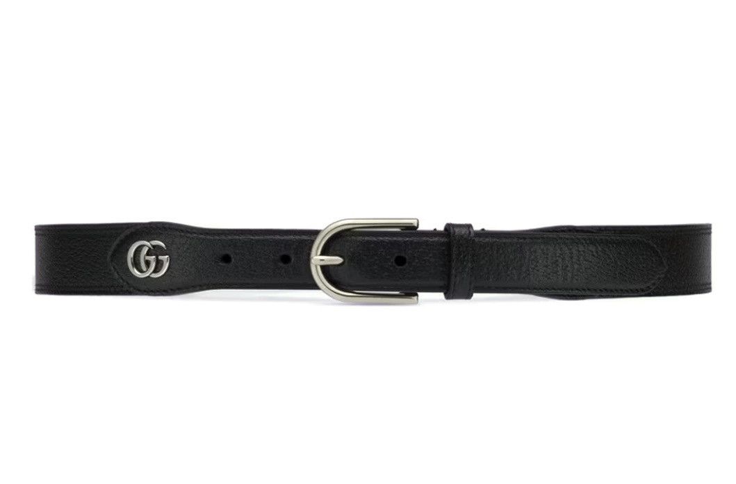 Gucci Gucci GG Leather Belts Black Width 3cm 722371 Size 42 - 1 Thumbnail