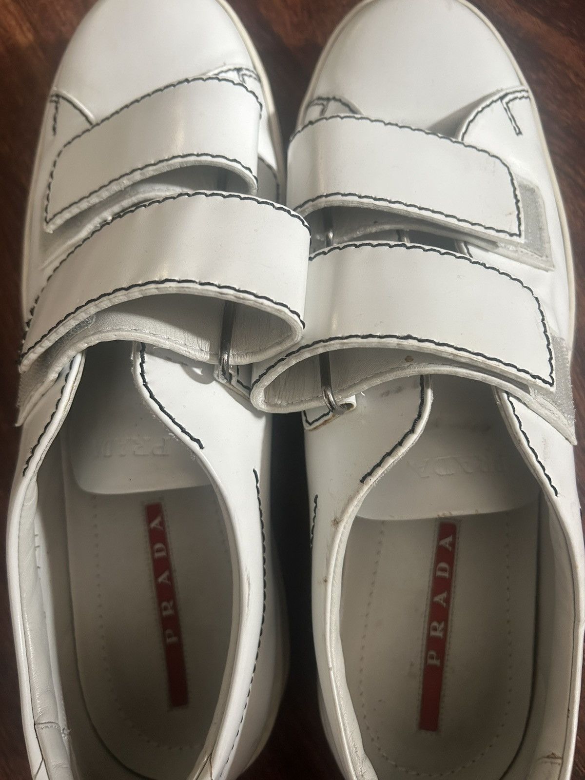 Prada Prada casual leather shoes strap Size US 12 / EU 45 - 12 Thumbnail