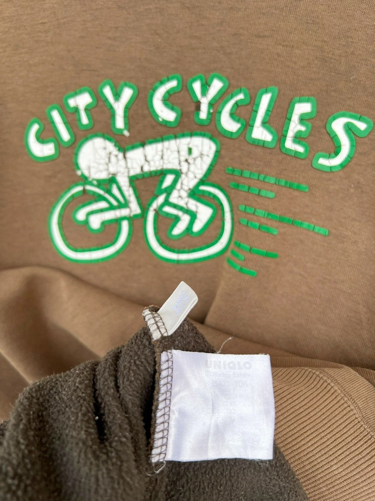 Keith Haring Keith Haring City Cycle Distressed Sunfaded Brown Sweatshirt Size US M / EU 48-50 / 2 - 11 Thumbnail