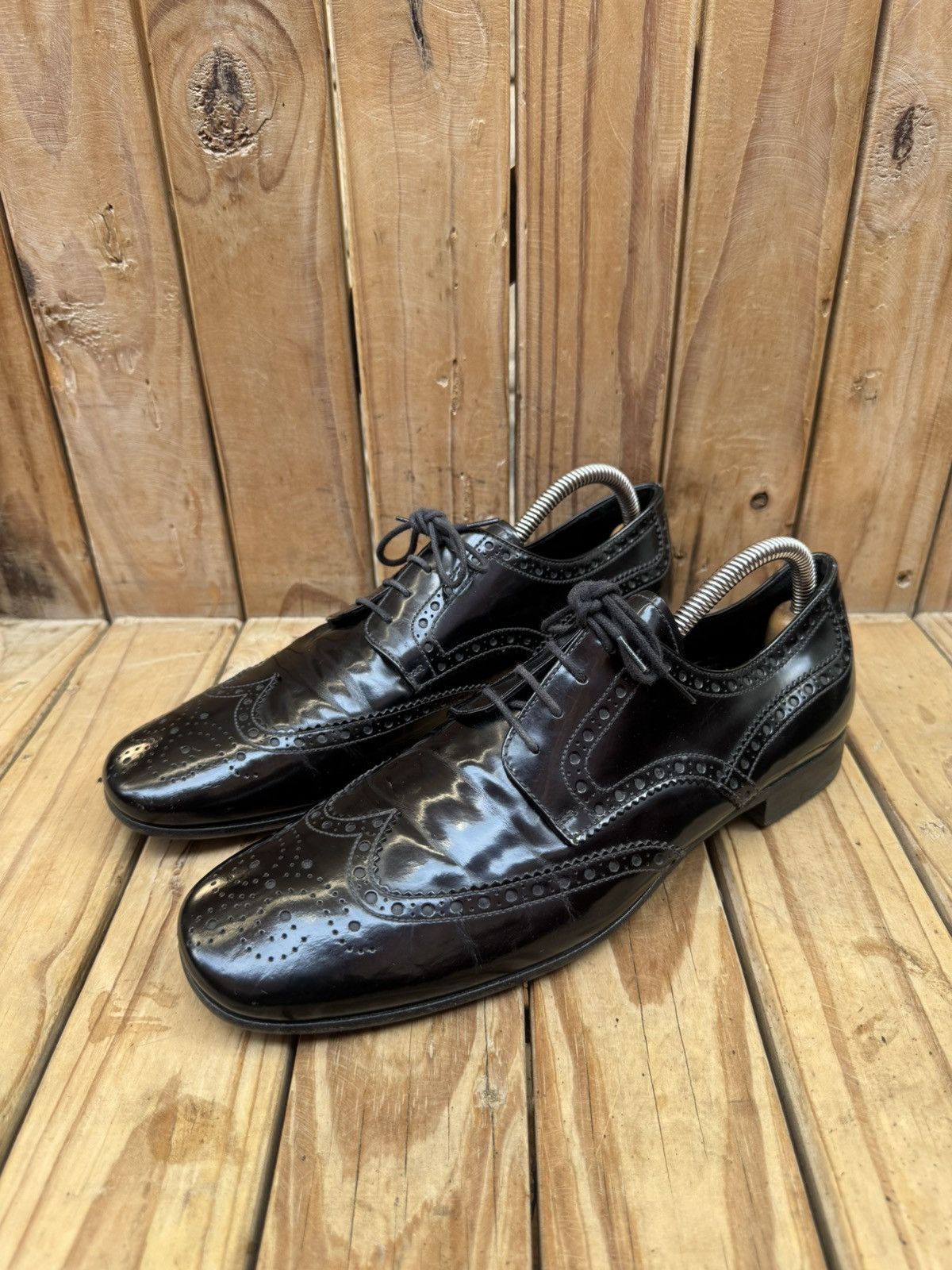 Prada Prada brogue wingtip perforated Men’s dress shoes UK 7 US 8 Size US 8 / EU 41 - 14 Thumbnail