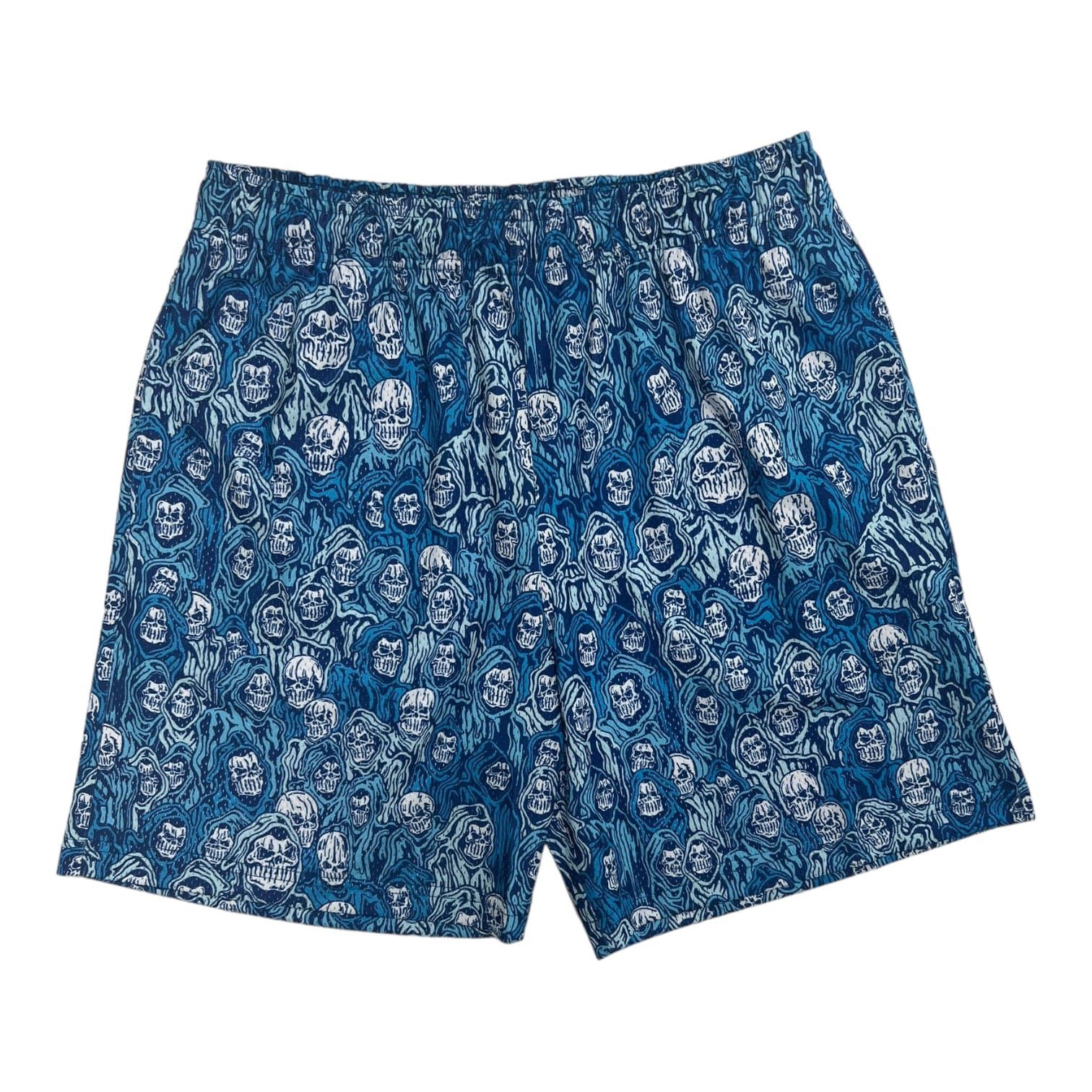 Warren Lotas Reaper Camo Mesh Shorts Blue Size US 33 - 1 Thumbnail