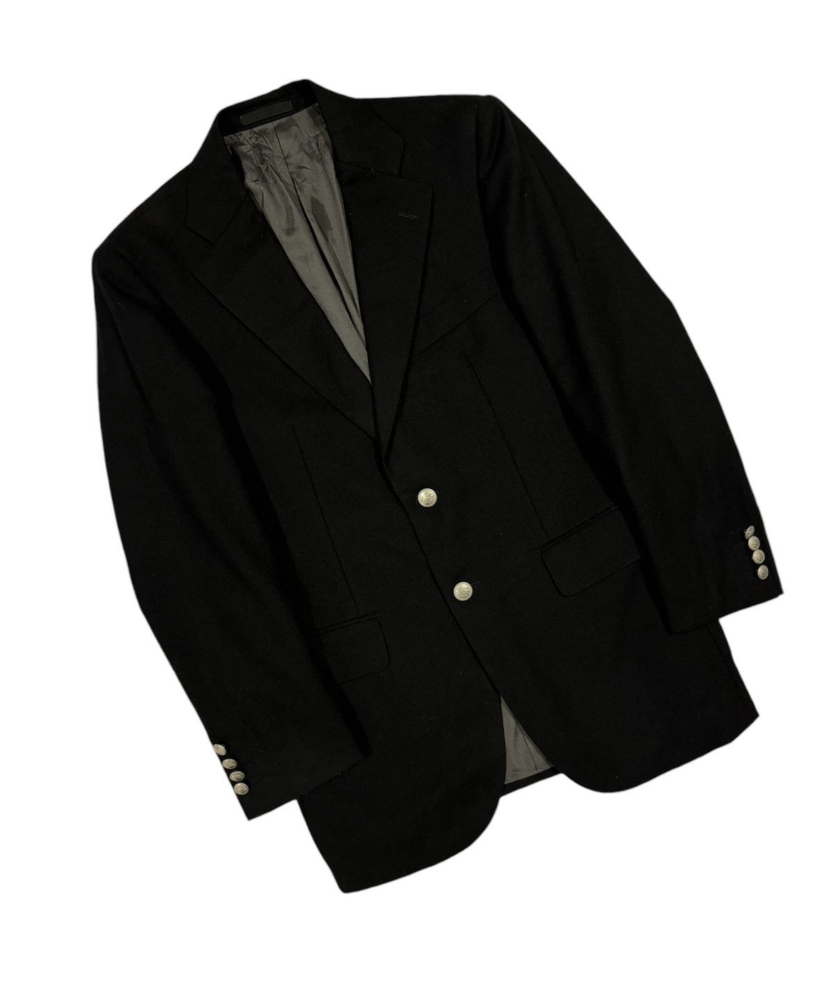 Burberry Burberry London Black Silver Hardware Blazer Coat Size 46R - 10 Thumbnail