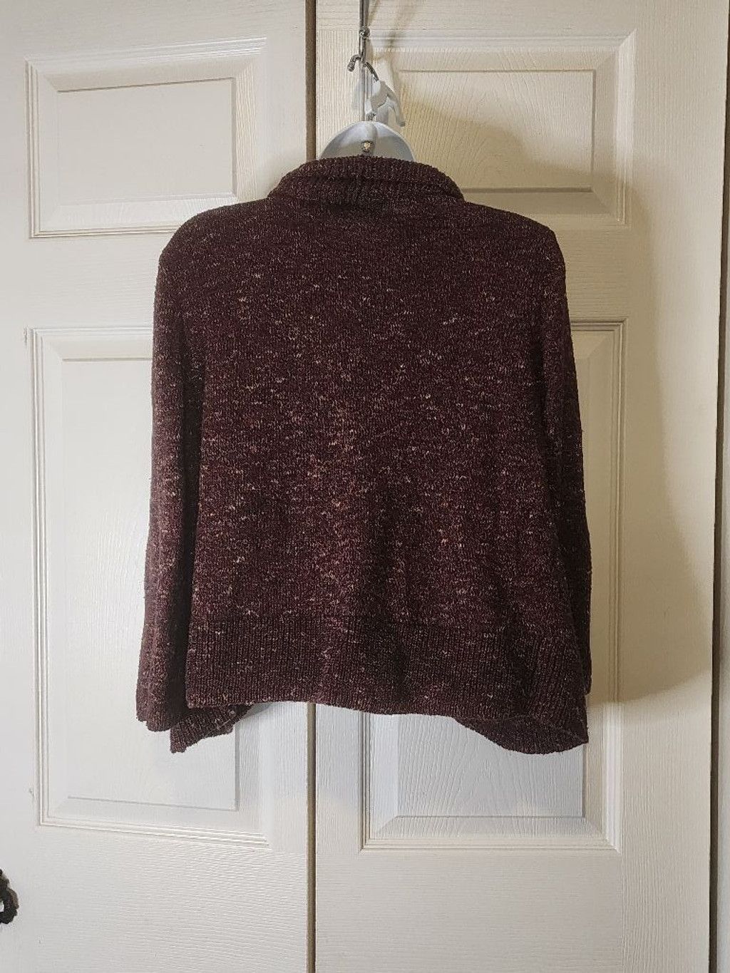 Other Christopher & Banks Maroon Cardigan Size L / US 10 / IT 46 - 3 Thumbnail