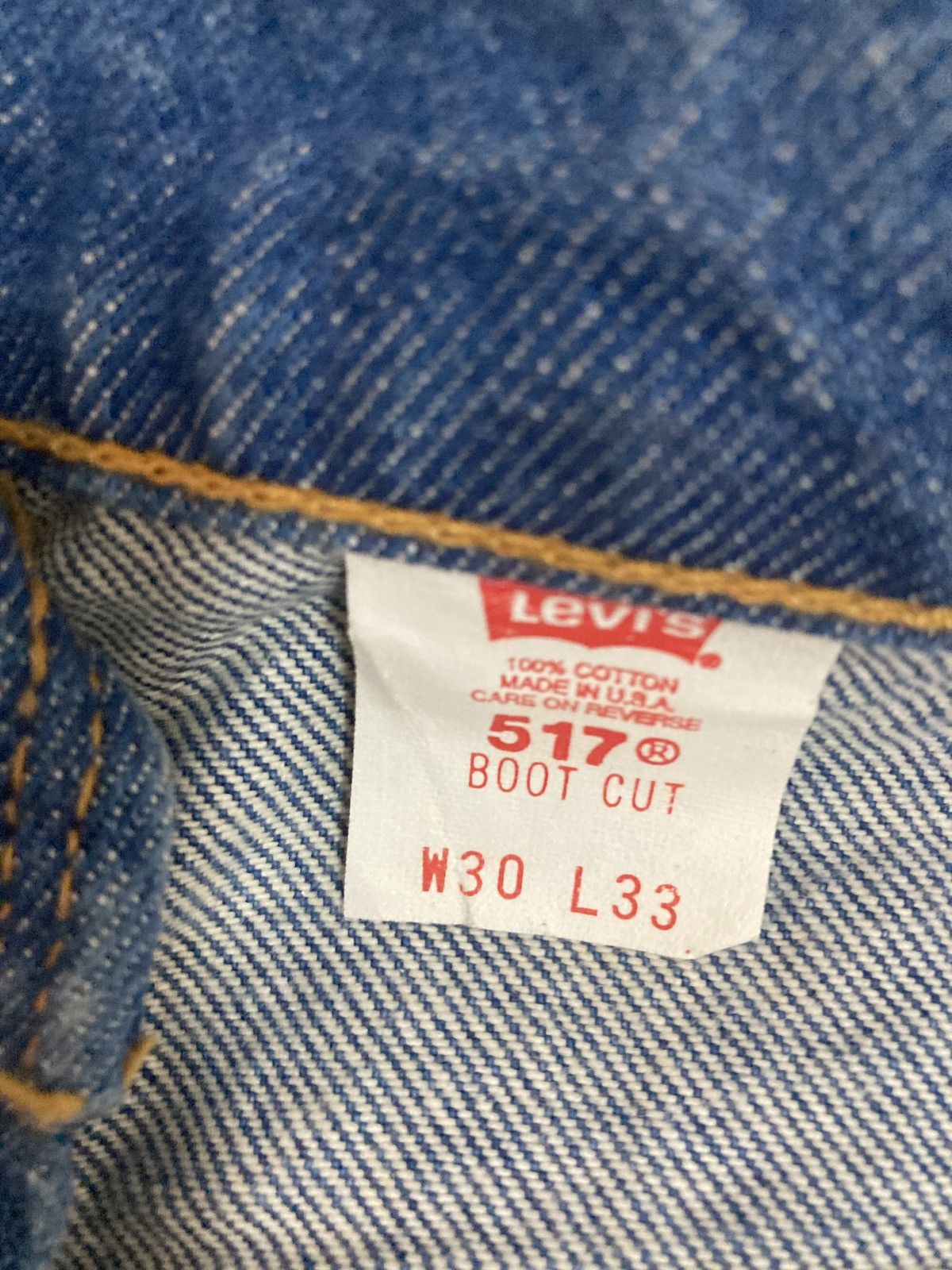 Levi's Vintage 90’s Levis 517 Boot Cut jeans Made in USA Size US 30 / EU 46 - 6 Thumbnail