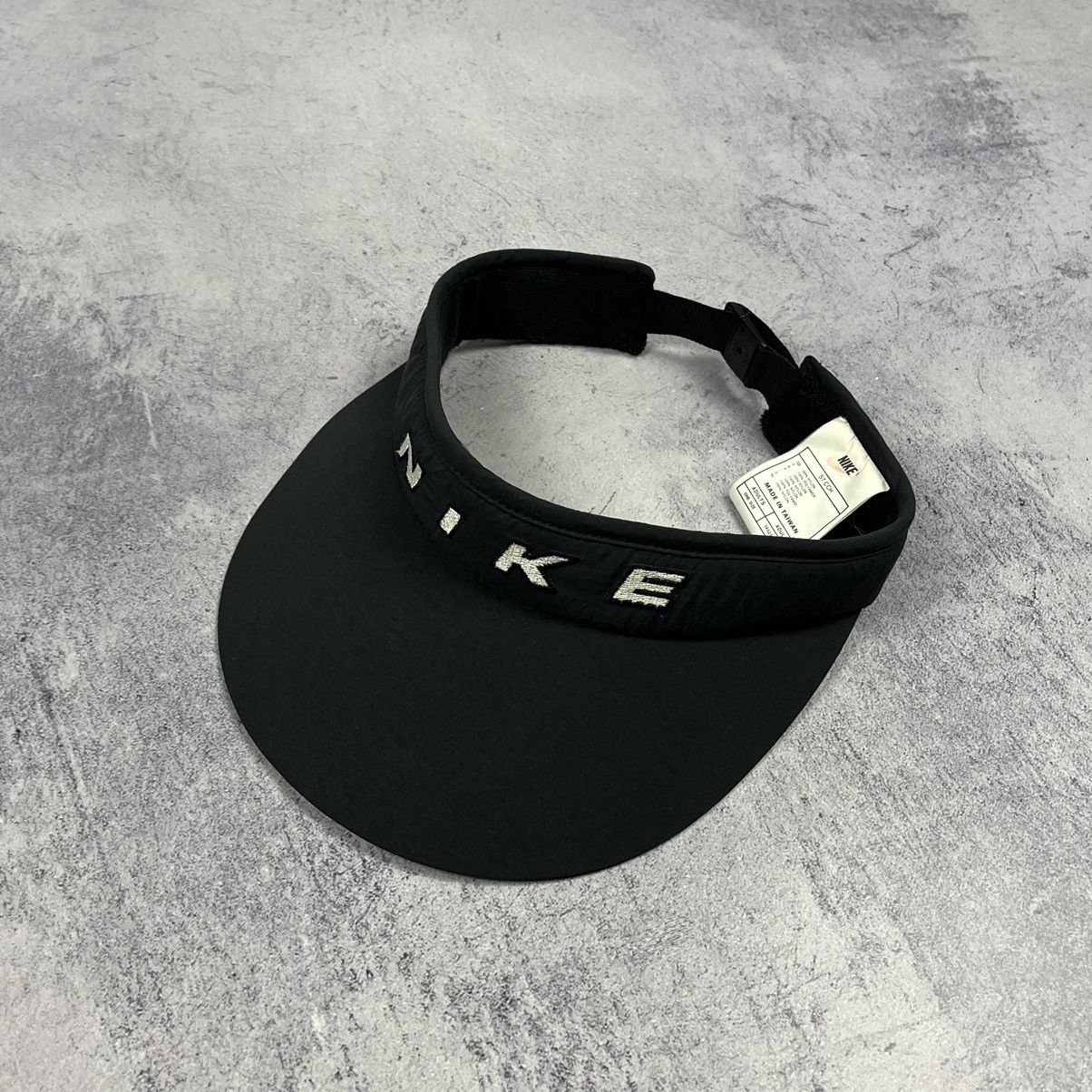 Vintage Nike big logo nylon visor cap 90’s