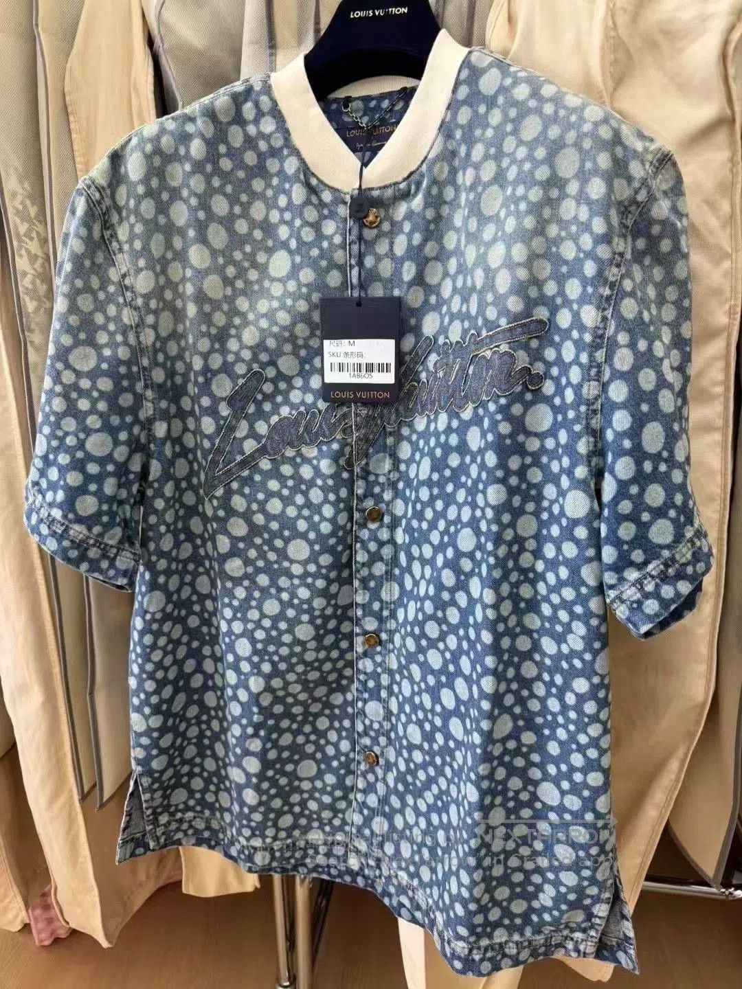 Yayoi Kusama Louis Vuitton Yayoi Kusama Polka Dot Denim Baseball Jacket. Size US M / EU 48-50 / 2 - 1 Thumbnail
