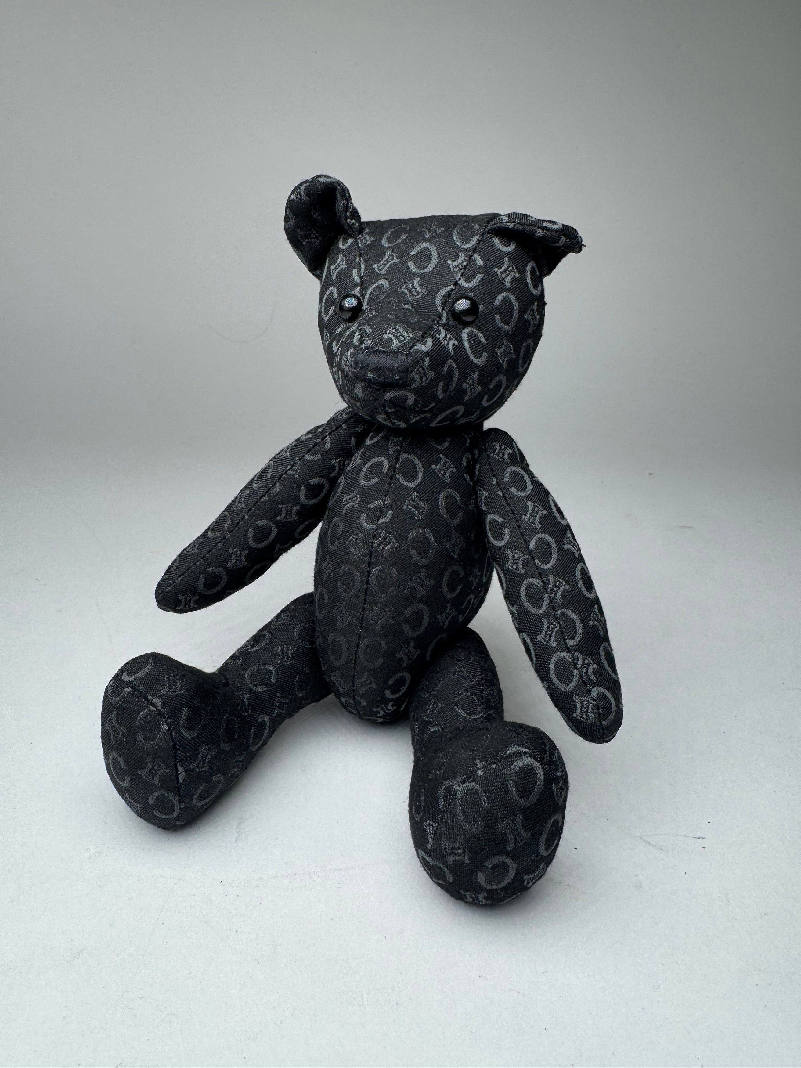 Vintage Paris Canvas Monogramm Teddy Bear black