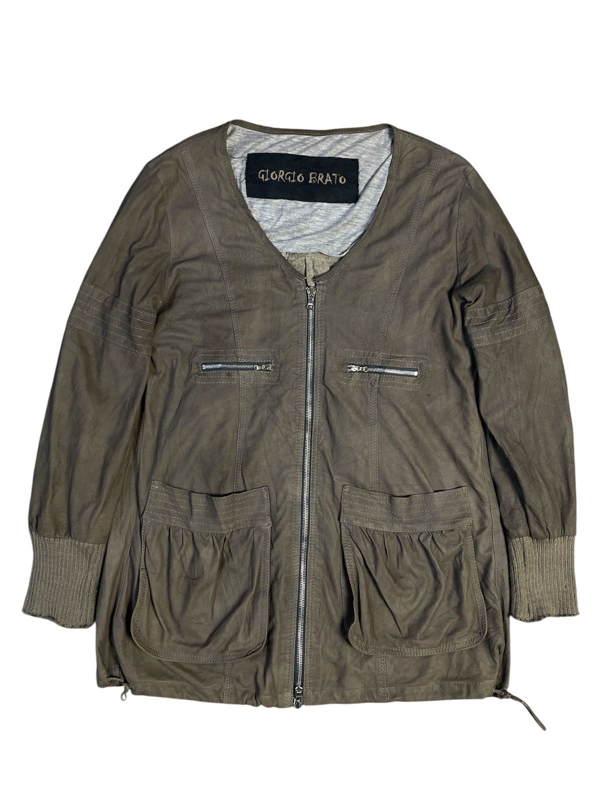Giorgio Brato Giorgio Brato Leather Jacket Ladies Size M / US 6-8 / IT 42-44 - 1 Thumbnail