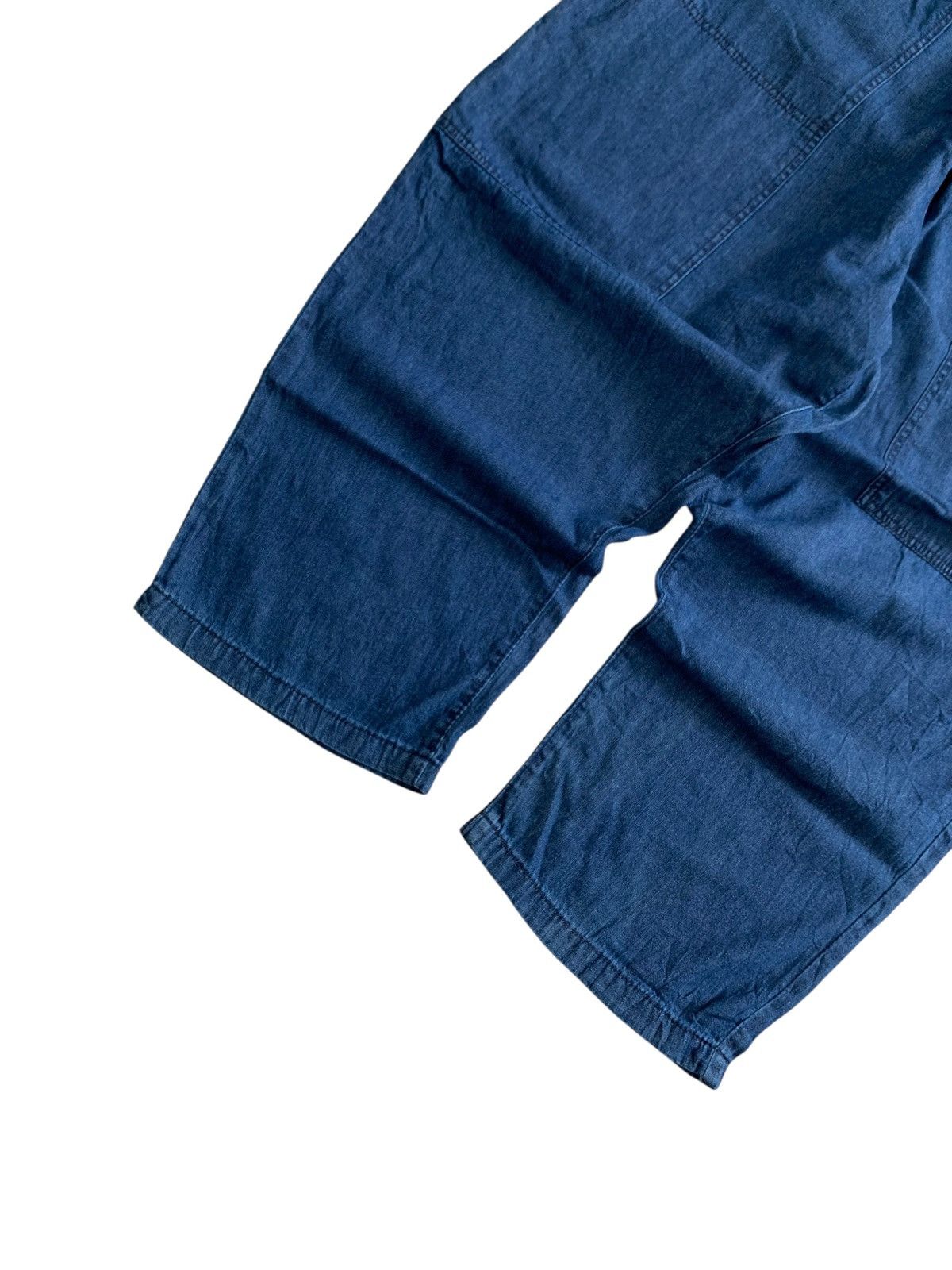 Yohji Yamamoto Laru Denim Indigo Fatigue Wide Balloon Pants Size US 40 / EU 56 - 2 Thumbnail