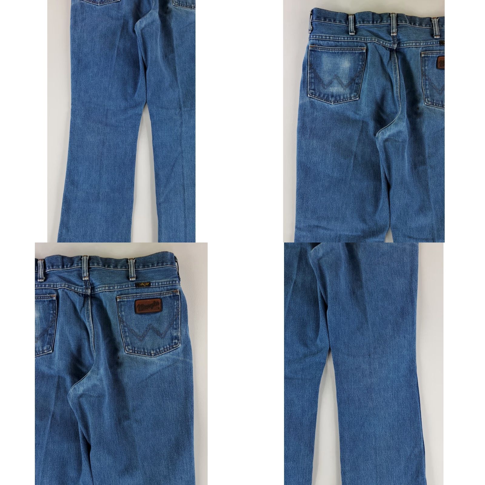 Wrangler VINTAGE Wrangler Bootcut Jeans 70s 80s Blue Mens 36 Inseam 32 36x33 36x32 Actual 82611NV Size US 36 / EU 52 - 9 Thumbnail