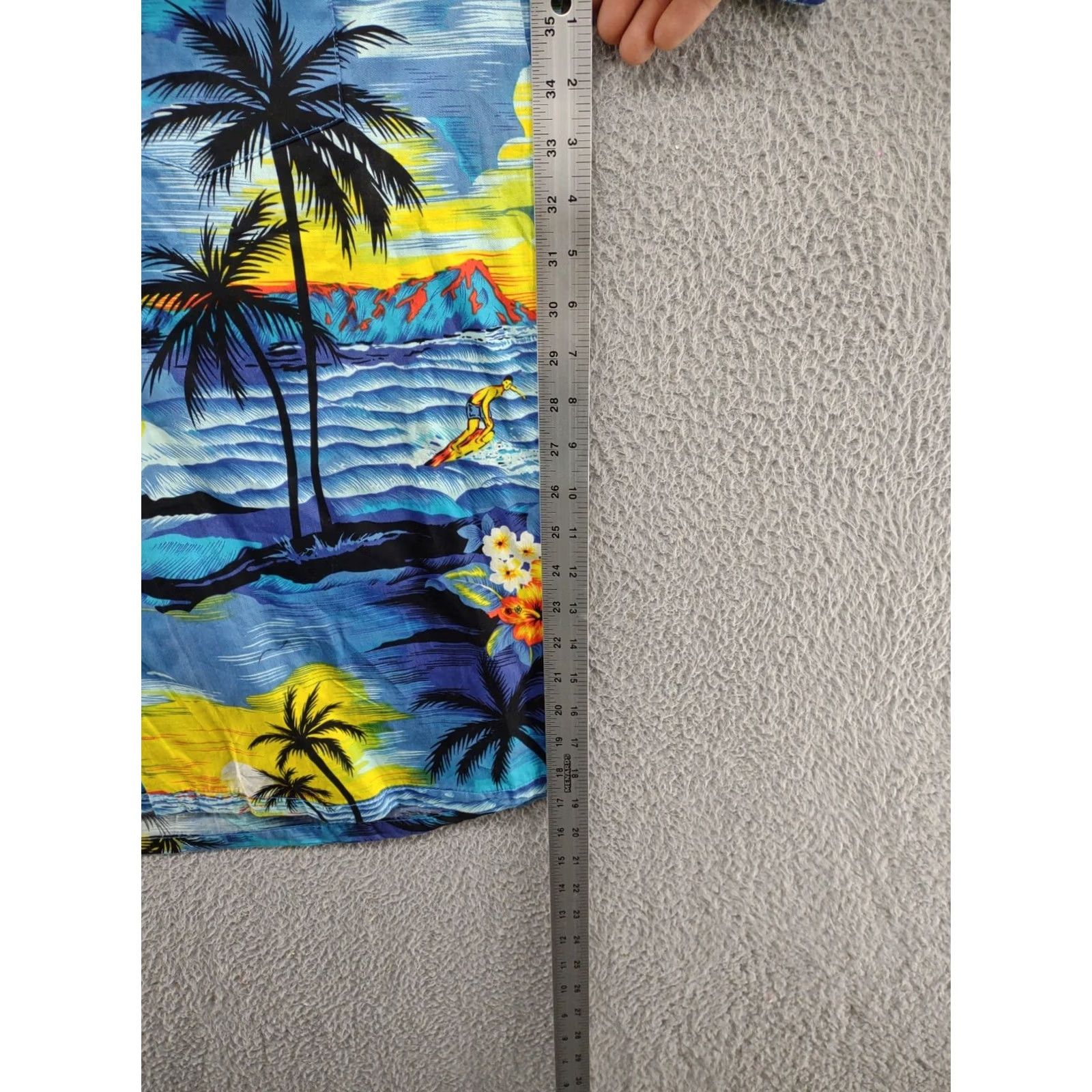 ALOHAS Palmwave Hawaiian Floral Surfing Button Up Shirt XL Men Multicolor Cotton Short Sleeve Aloha Beach New Size US XL / EU 56 / 4 - 6 Thumbnail