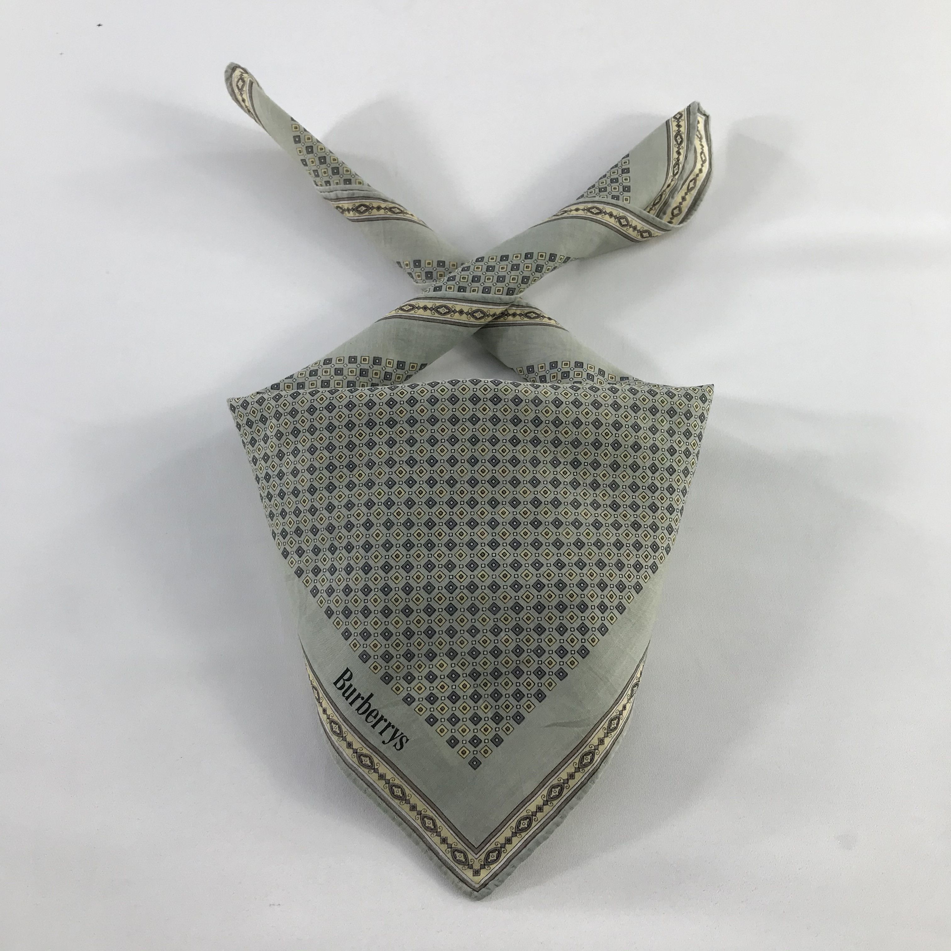 Burberry × Vintage Burberry Bandana / Handkerchief / Neckerchief - S762 Size ONE SIZE - 3 Thumbnail