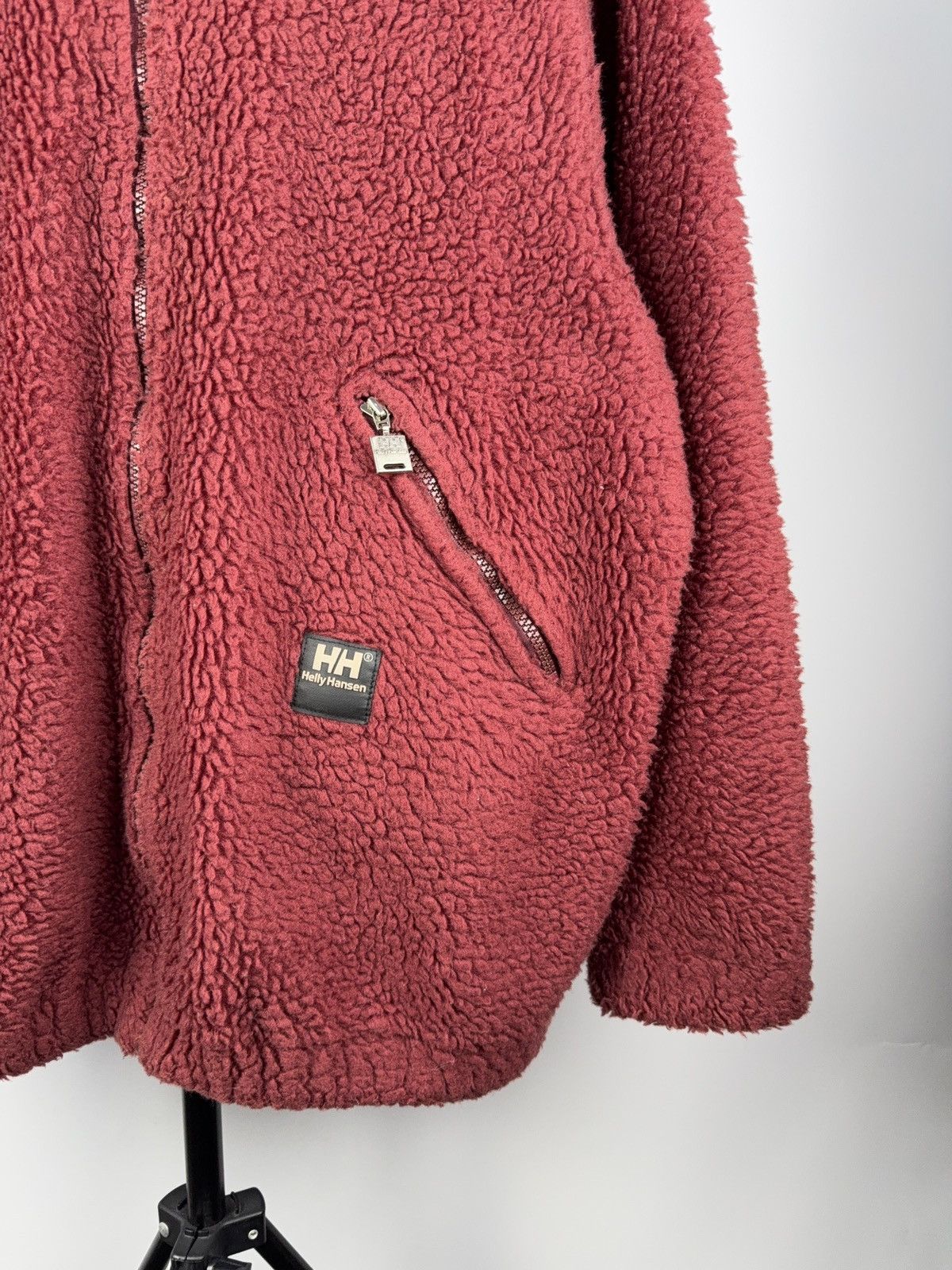 Helly Hansen × Vintage Vintage 90's Helly Hansen Fleece Sherpa Zip Jacket Size US L / EU 52-54 / 3 - 4 Thumbnail