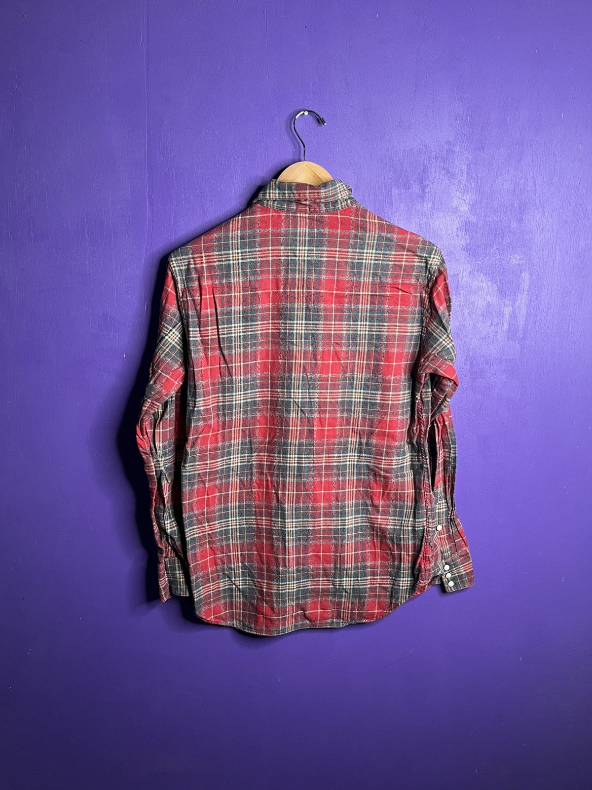 Polo Ralph Lauren × Vintage Vintage 90s Polo Ralph Lauren western plaid pearl snap Size US M / EU 48-50 / 2 - 2 Thumbnail