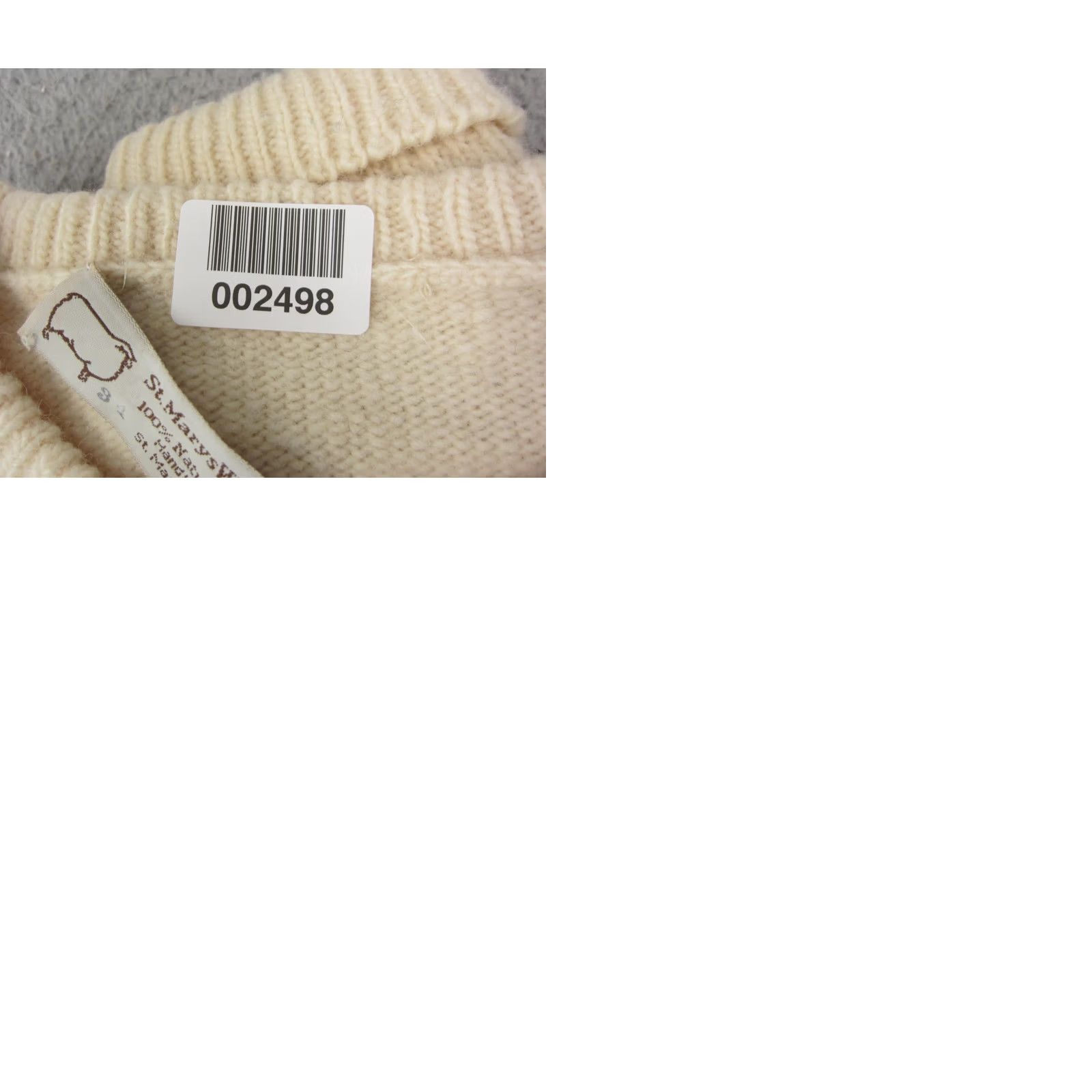 Vintage VINTAGE St Marys Woolens Sweater Womens 34 Creme Wool Handloomed 80s Size XXS / US 00 / IT 34 - 9 Thumbnail