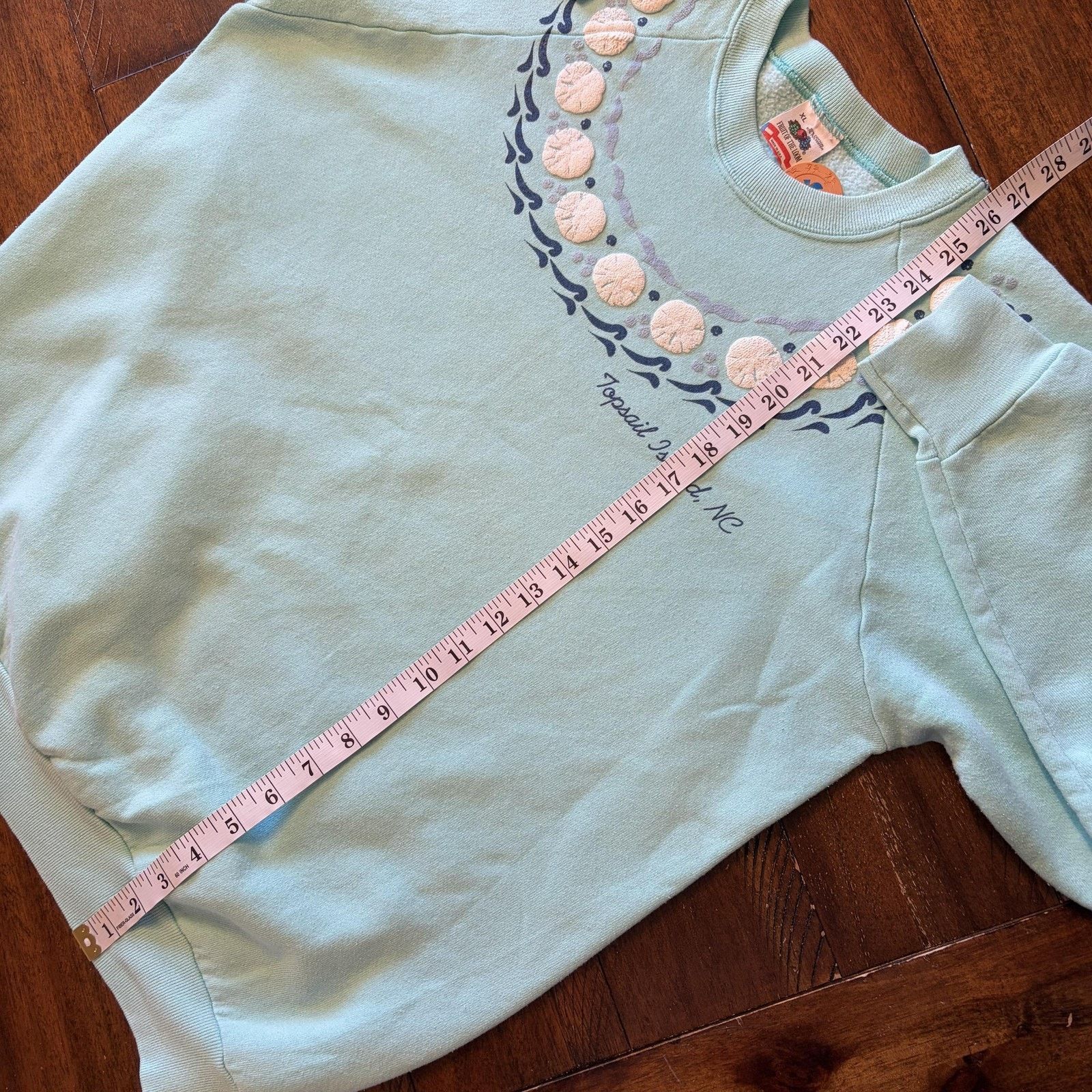 Fruit Of The Loom Vtg Fruit Of The Loom Sweatshirt XL Sand Dollar Topsail Isla Size XL / US 12-14 / IT 48-50 - 8 Thumbnail